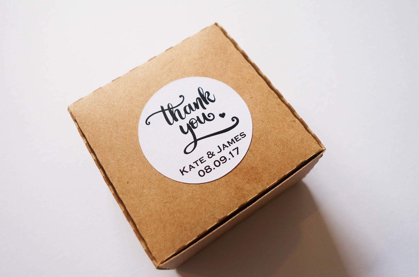 E&L Designs Printed Thank You Wedding Stickers