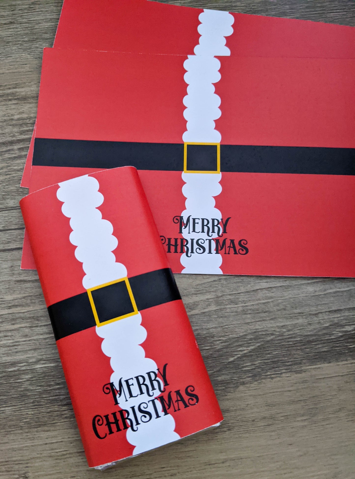 E&L Designs Santa Suit Chocolate Wrappers, Set of 10