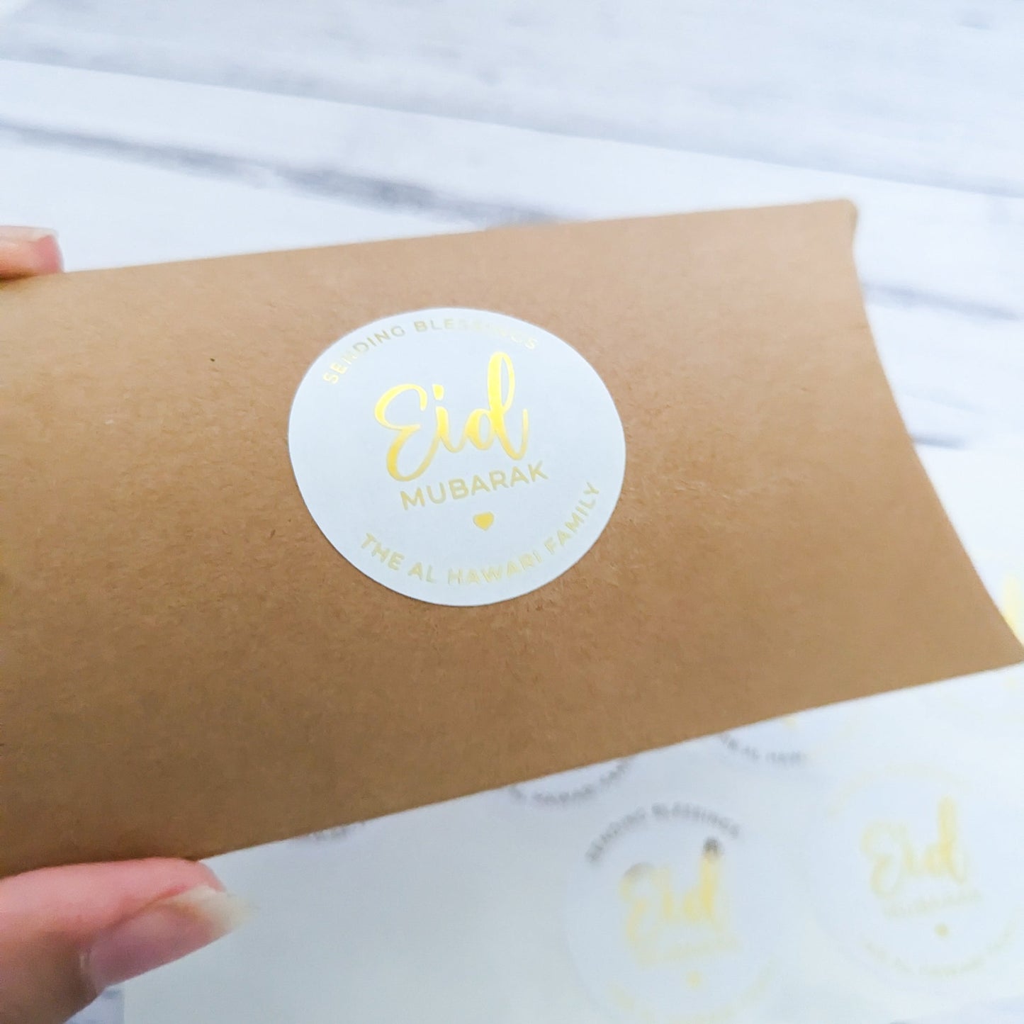 E&L Designs Sending Blessings Eid Mubarak Stickers