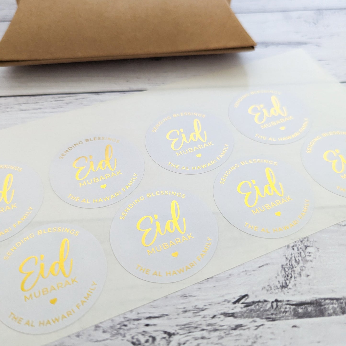 E&L Designs Sending Blessings Eid Mubarak Stickers