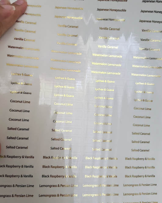 E&L Designs Small Scent Stickers for Candles