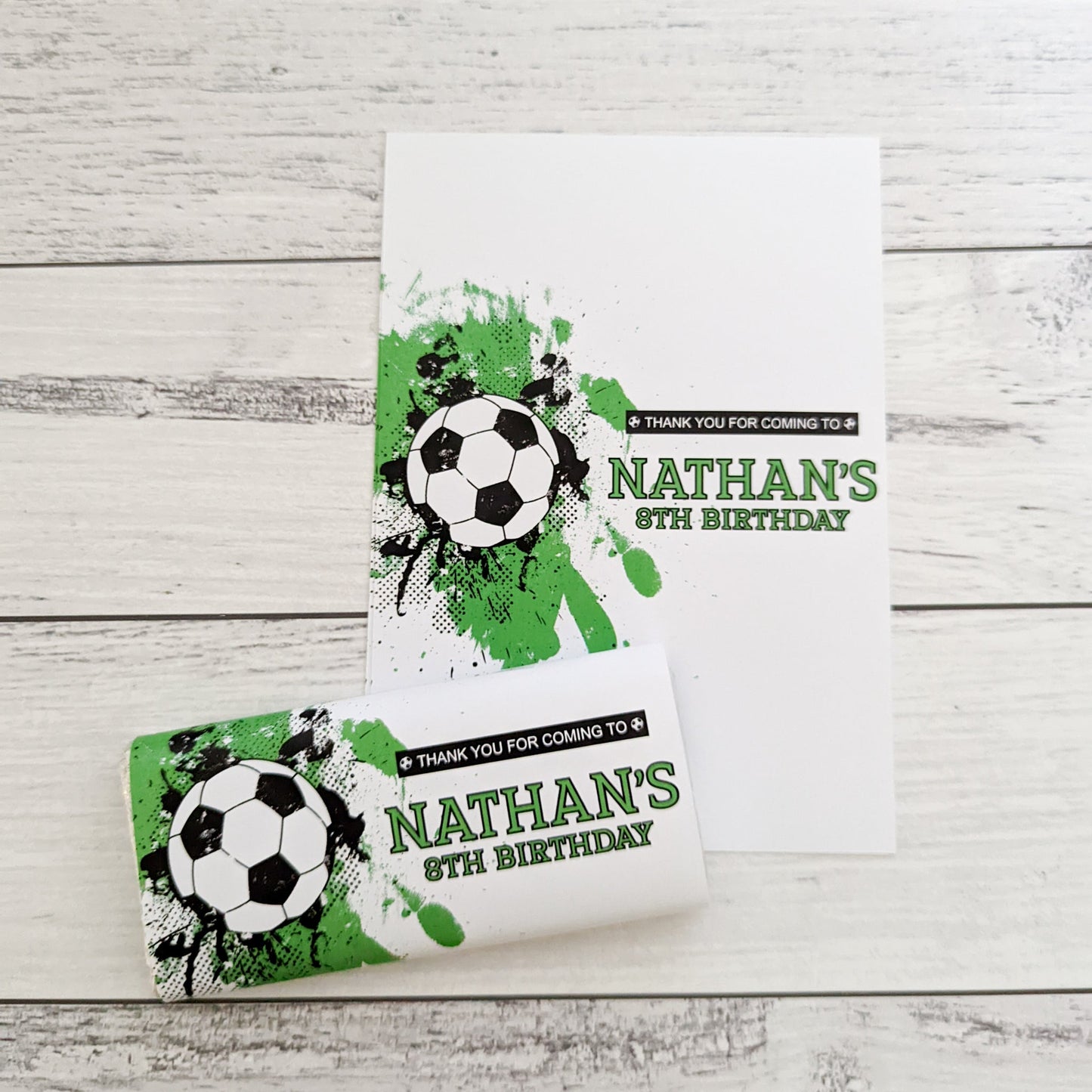 E&L Designs Soccer Printed Chocolate Wrappers, Set of 10