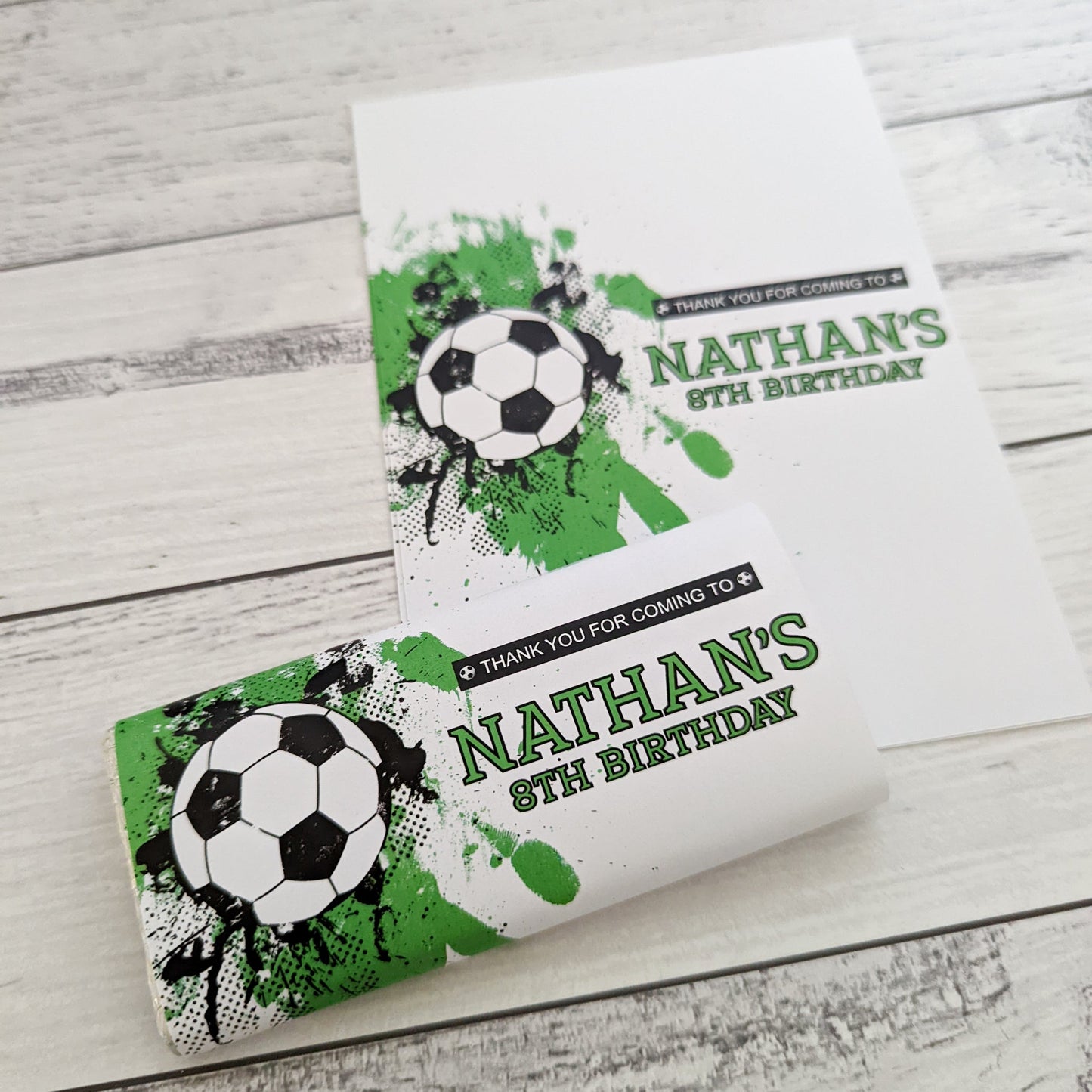 E&L Designs Soccer Printed Chocolate Wrappers, Set of 10
