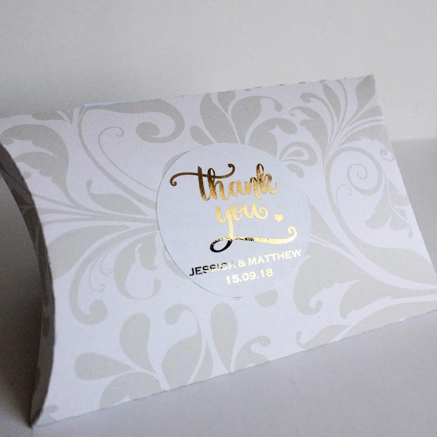 E&L Designs Thank You Wedding Foiled Stickers