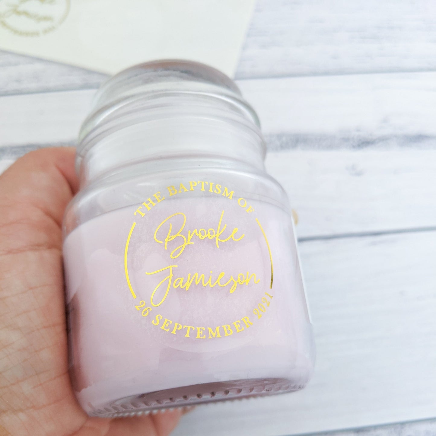 E&L Designs The Baptism of, Clear Foiled Stickers