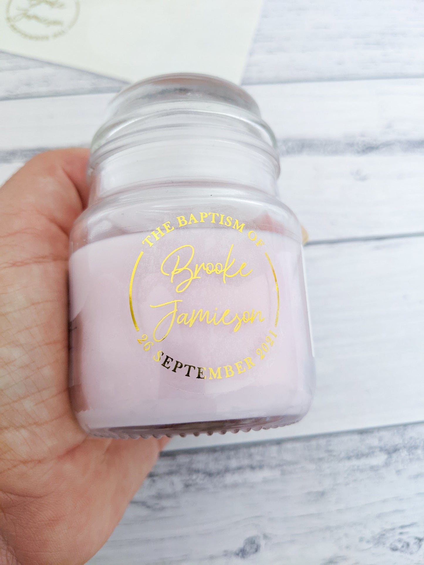 E&L Designs The Baptism of, Clear Foiled Stickers