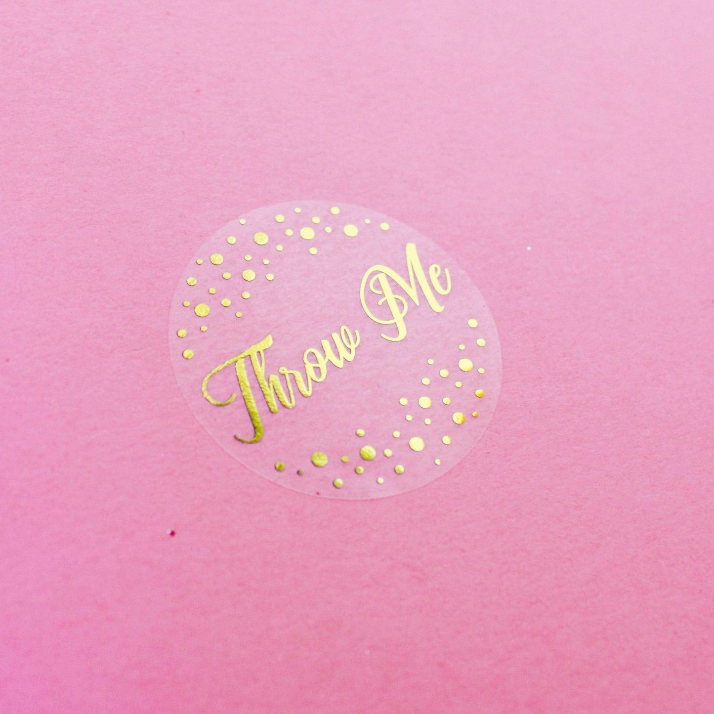 E&L Designs Throw Me Confetti Clear Seal Stickers