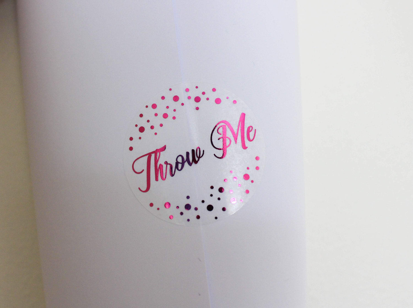 E&L Designs Throw Me Confetti Clear Seal Stickers