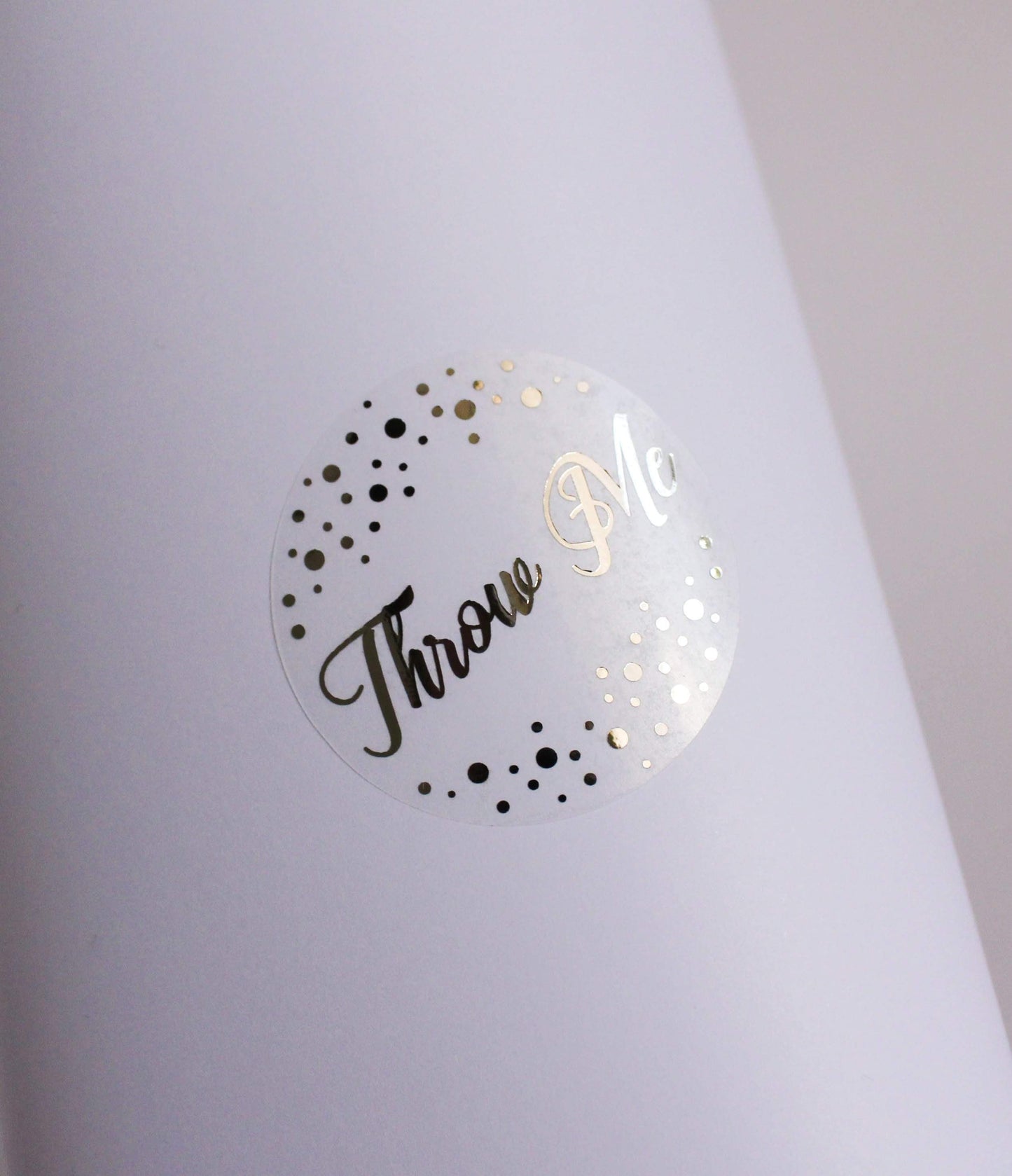 E&L Designs Throw Me Confetti Clear Seal Stickers