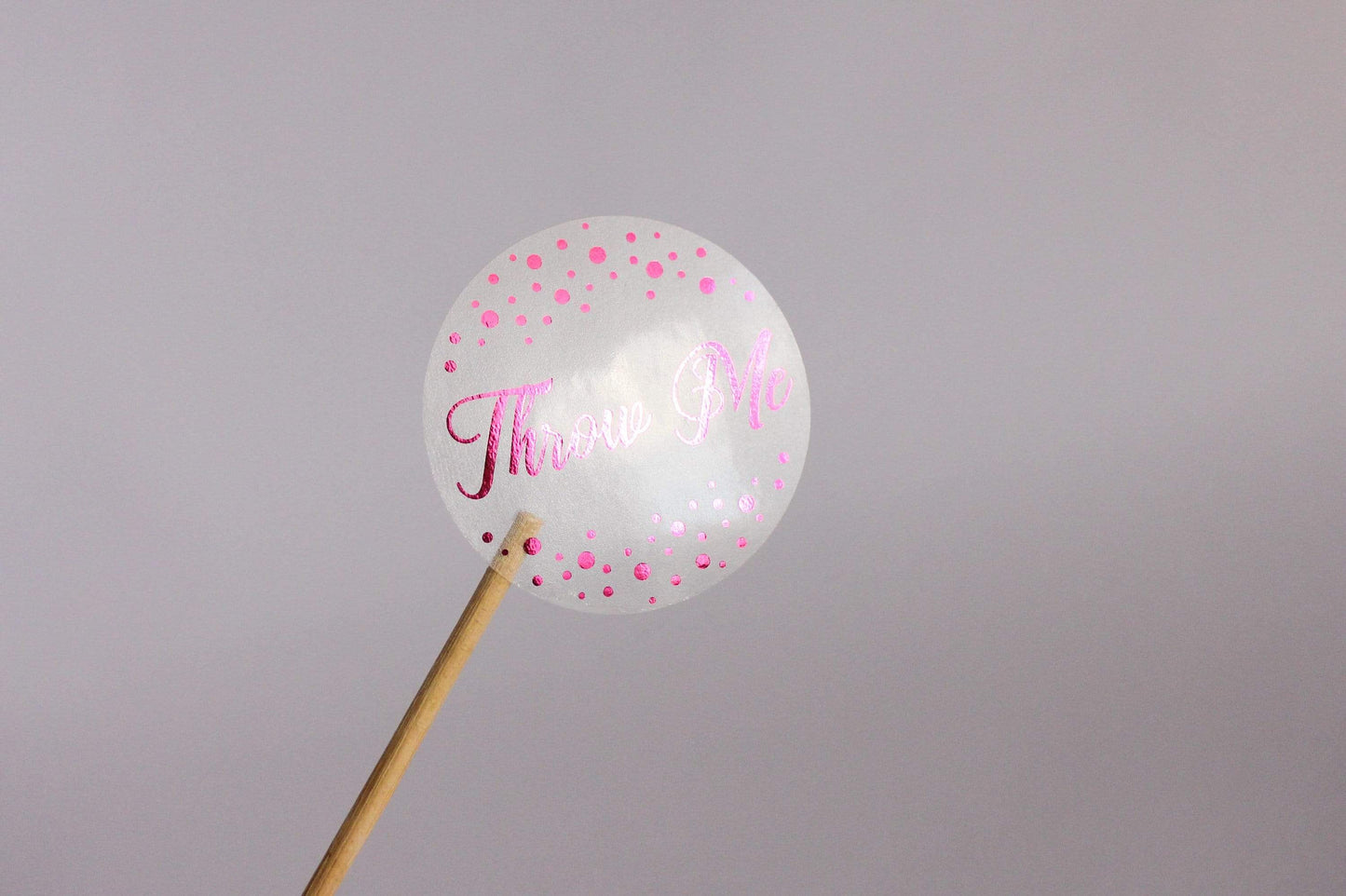 E&L Designs Throw Me Confetti Clear Seal Stickers