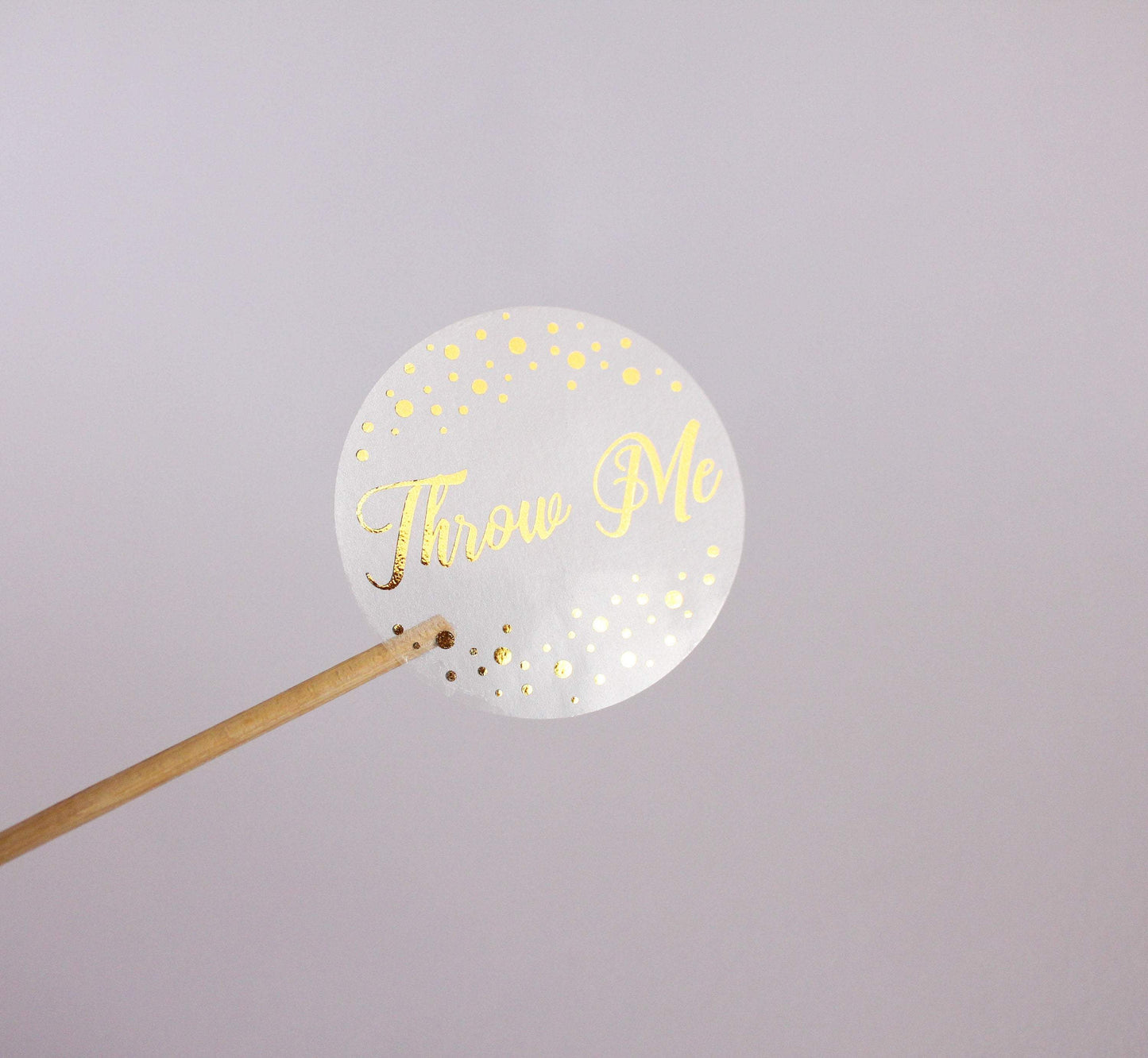 E&L Designs Throw Me Confetti Clear Seal Stickers