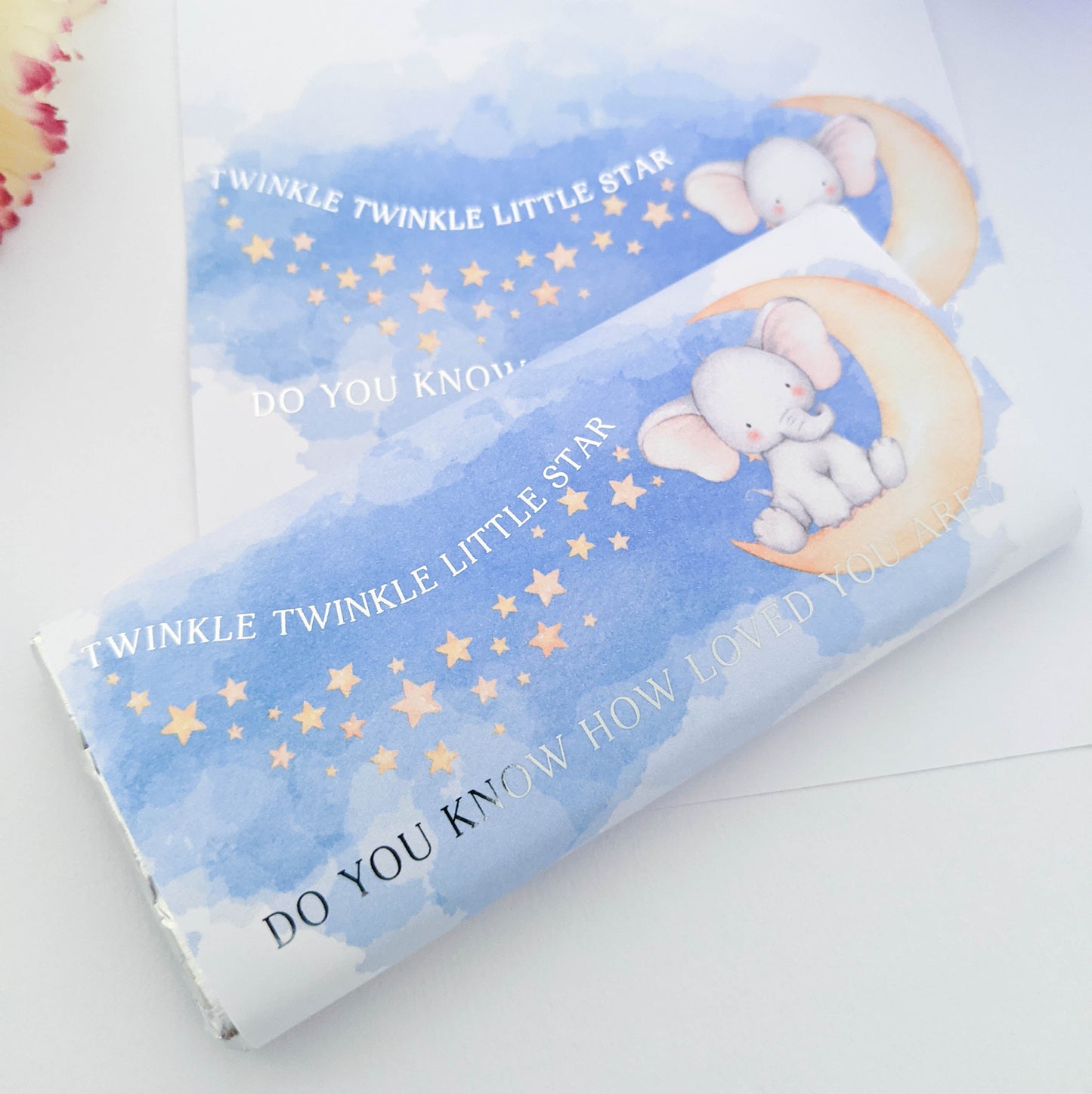 E&L Designs Twinkle Twinkle Little Star Chocolate Wrappers, Set of 10