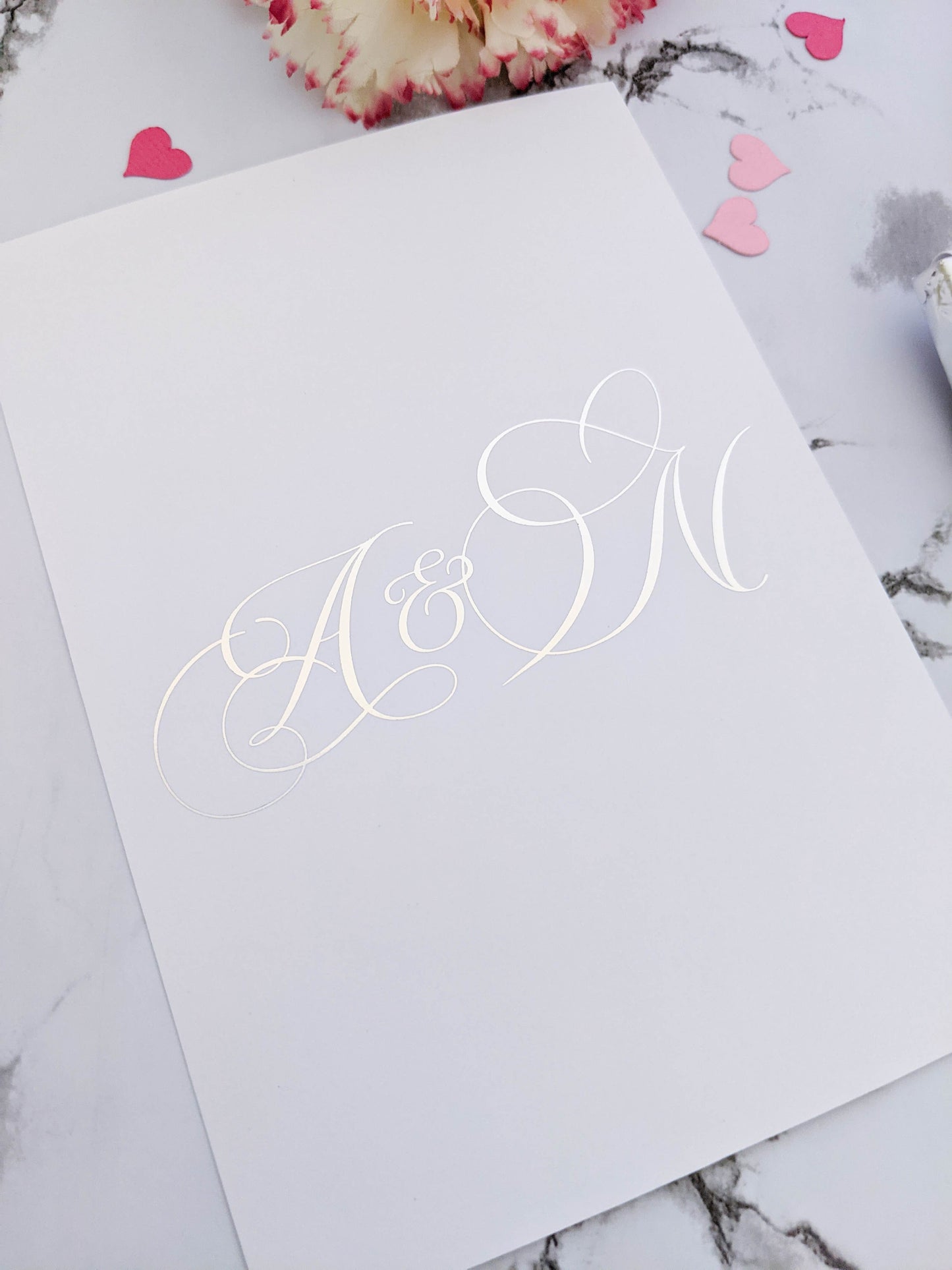 E&L Designs Wedding Chocolate Wrappers - Initials, Set of 10