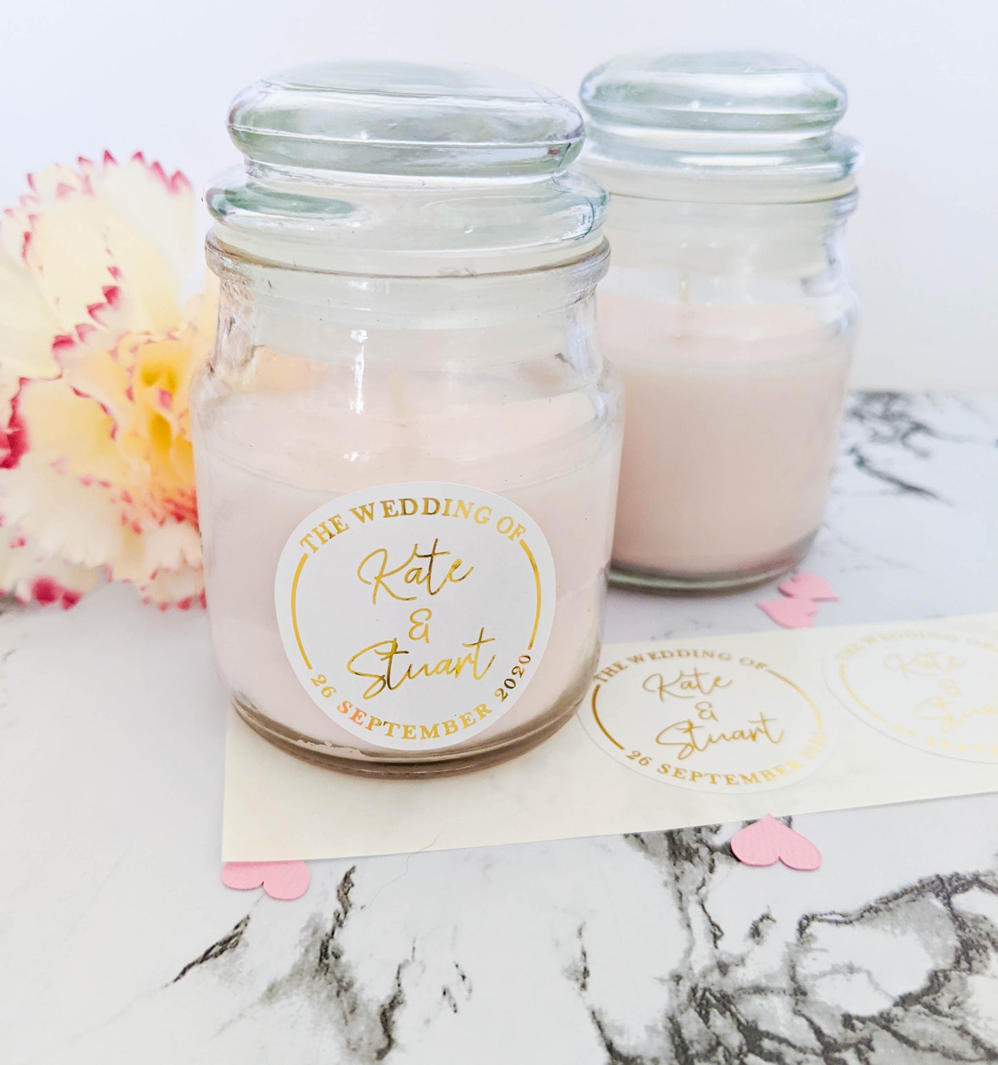 E&L Designs White The Wedding of Foil Stickers