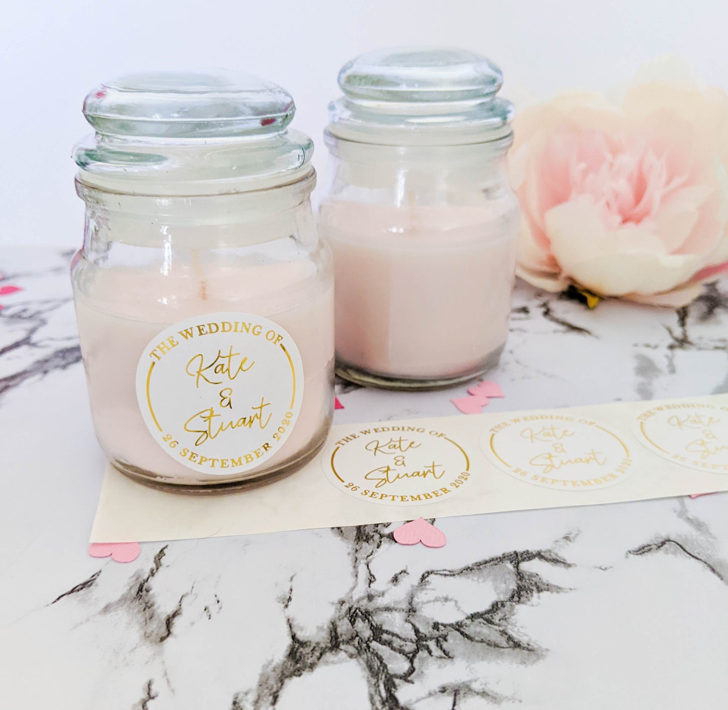 E&L Designs White The Wedding of Foil Stickers