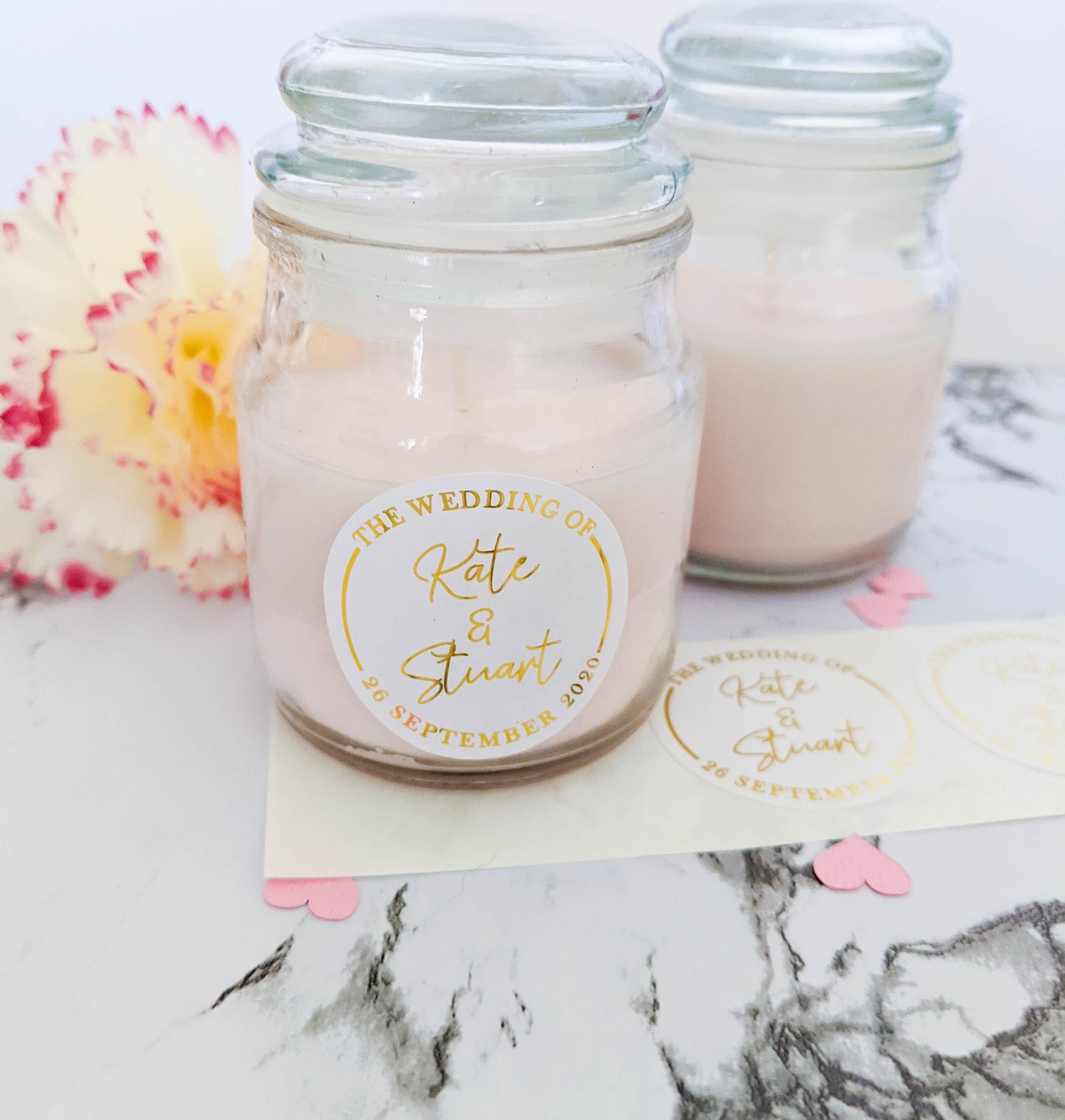 E&L Designs White The Wedding of Foil Stickers