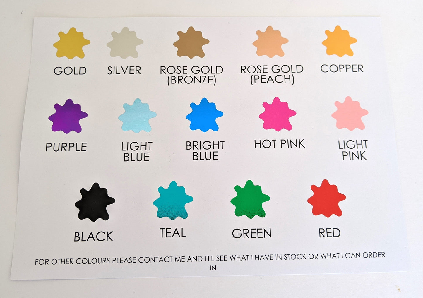 E&L Designs White The Wedding of Foil Stickers