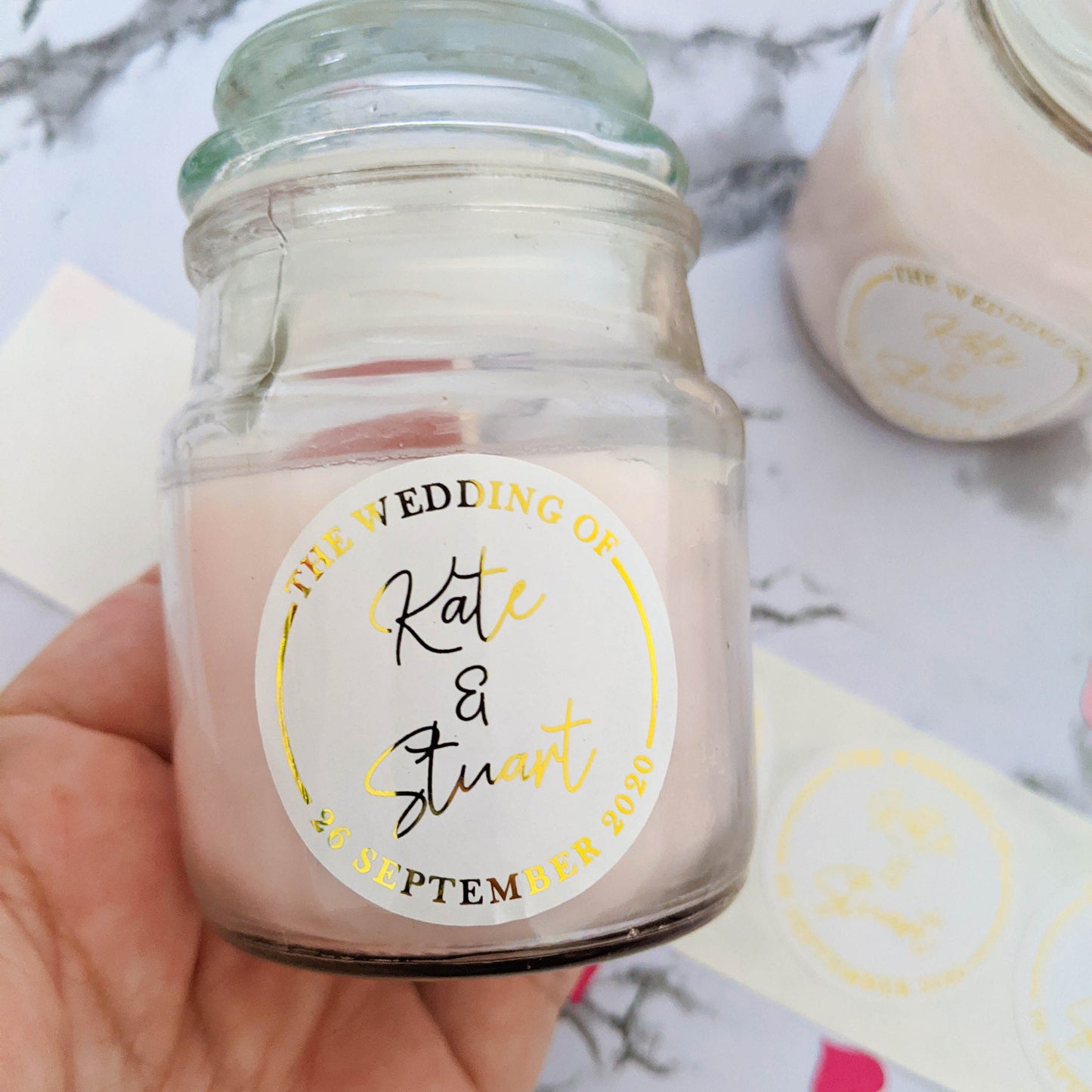 E&L Designs White The Wedding of Foil Stickers