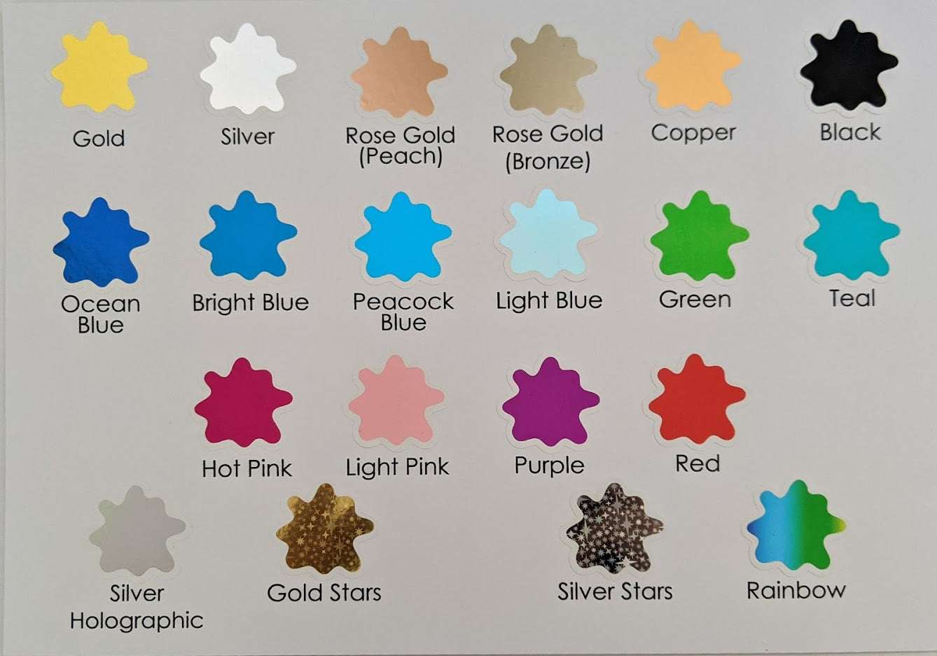 E&L Designs Wild One Foil Chocolate Wrappers x10