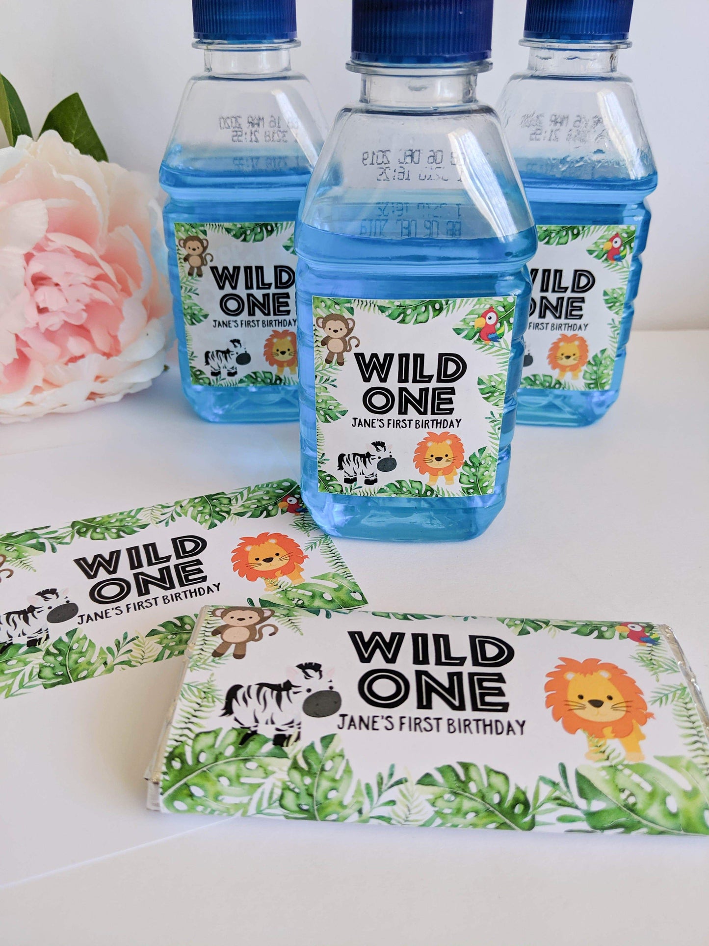 E&L Designs Wild One Jungle Pop Top Labels
