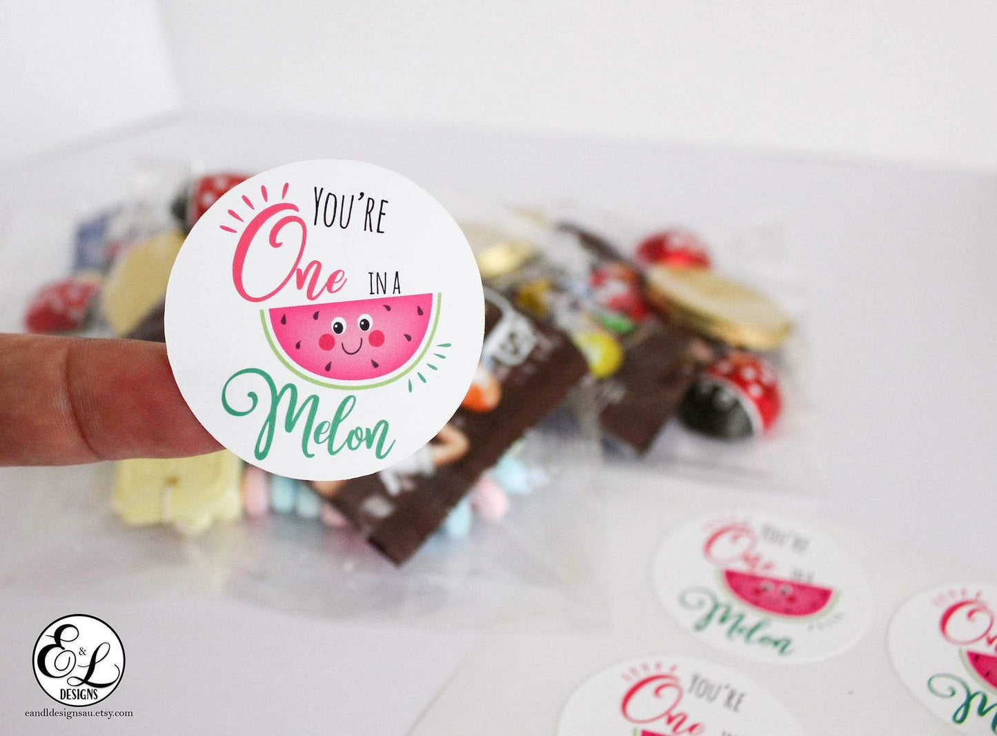 E&L Designs You're One in a Melon Sticker - Watermelon Theme