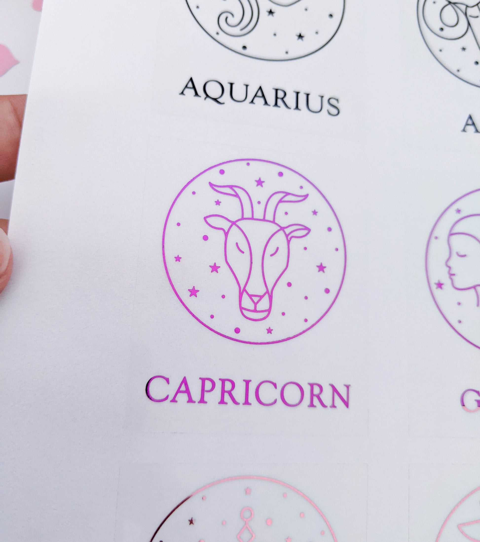 E&L Designs Astrology Sign Candle Stickers