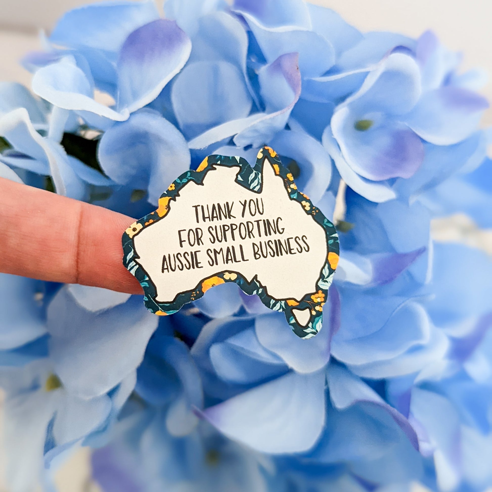 E&L Designs Aussie Business Stickers with Border