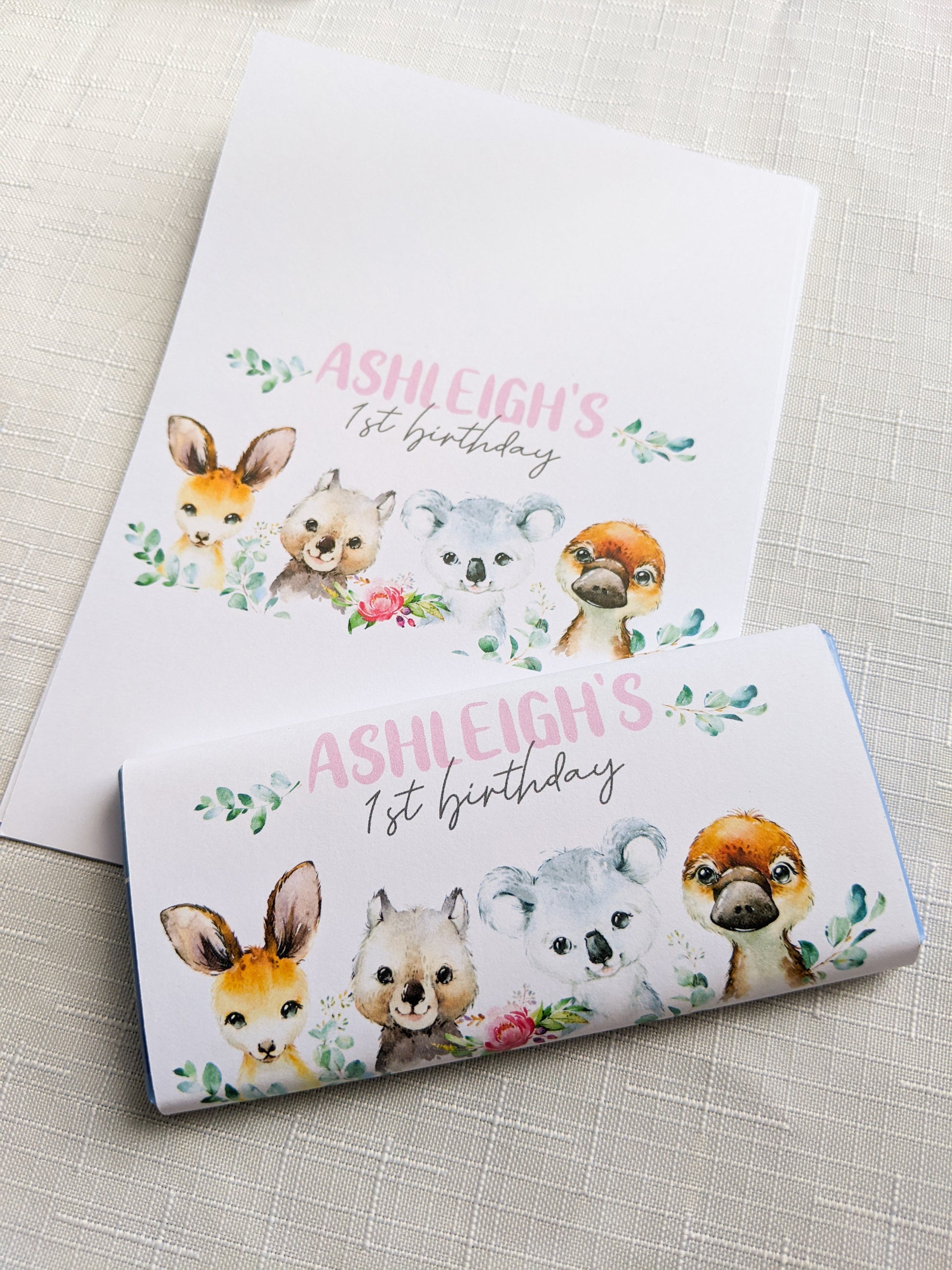 E&L Designs Australian Animals Chocolate Wrappers, Set of 10