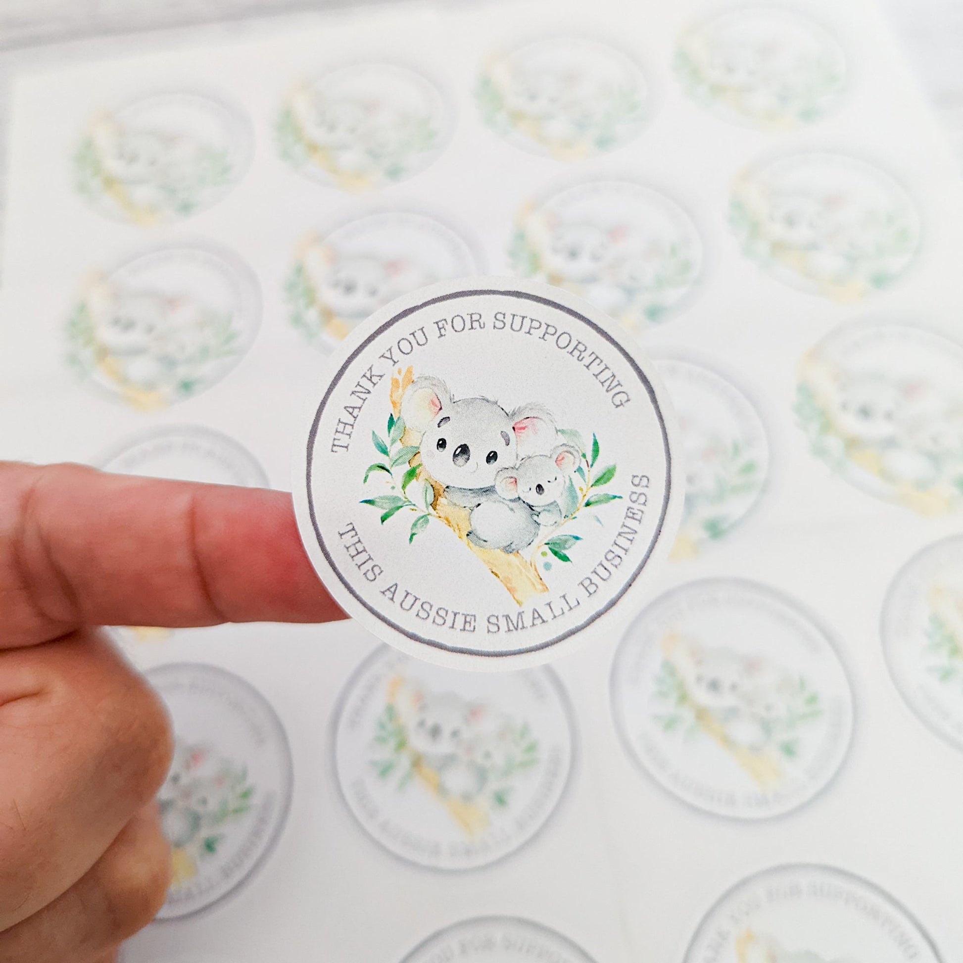 E&L Designs Australian Made Stickers, Cute Koala