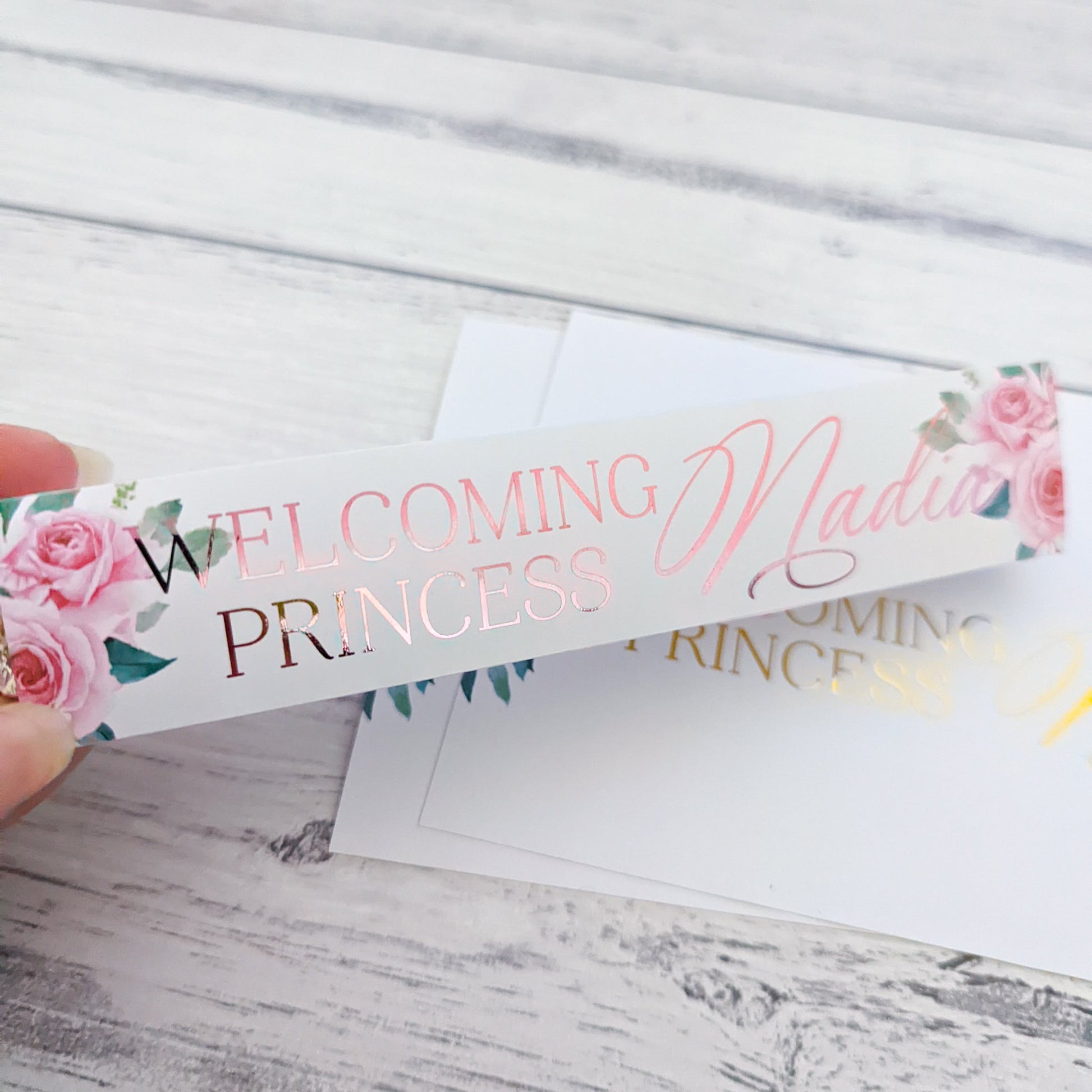 E&L Designs Baby Welcoming Toblerone Wrapper, Floral