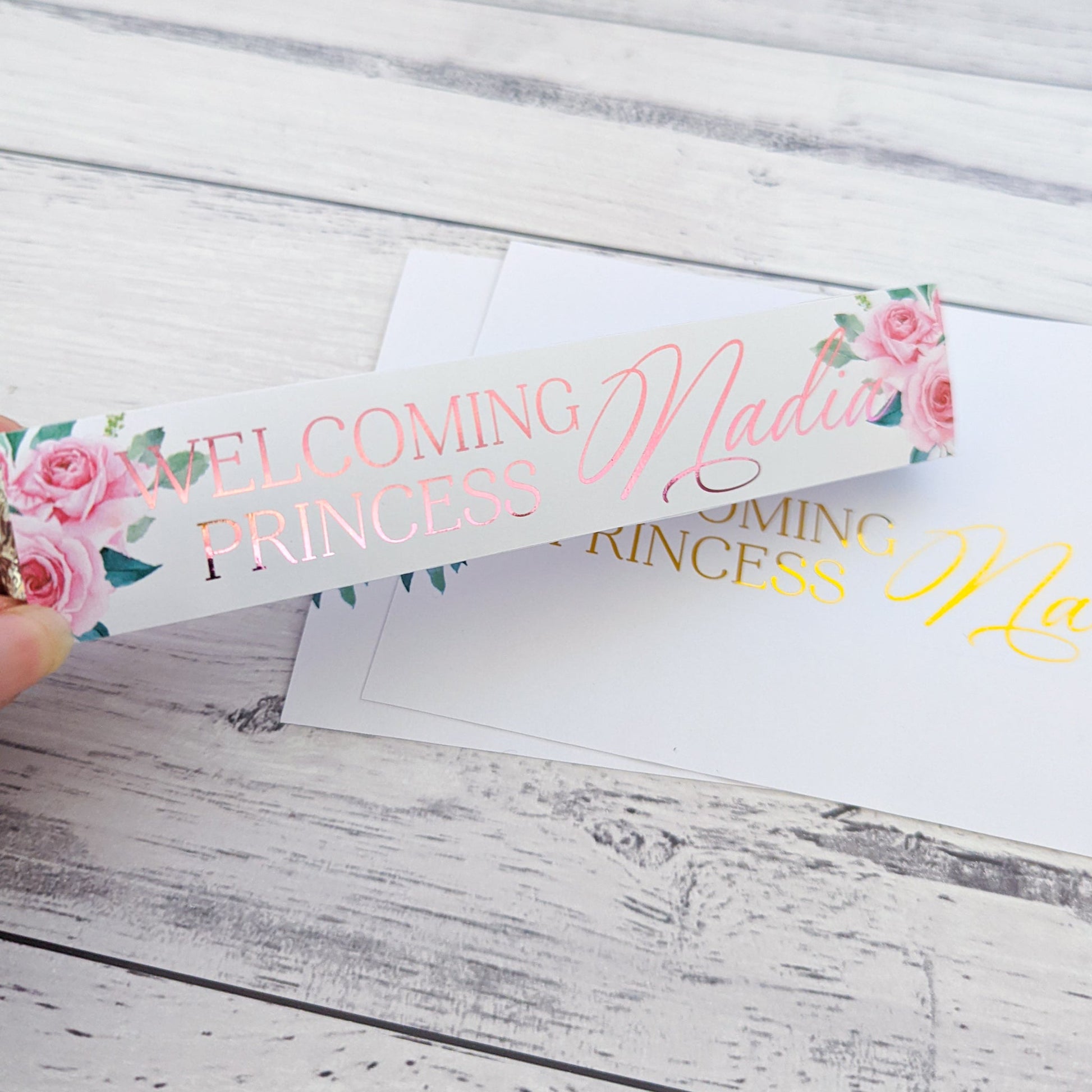 E&L Designs Baby Welcoming Toblerone Wrapper, Floral