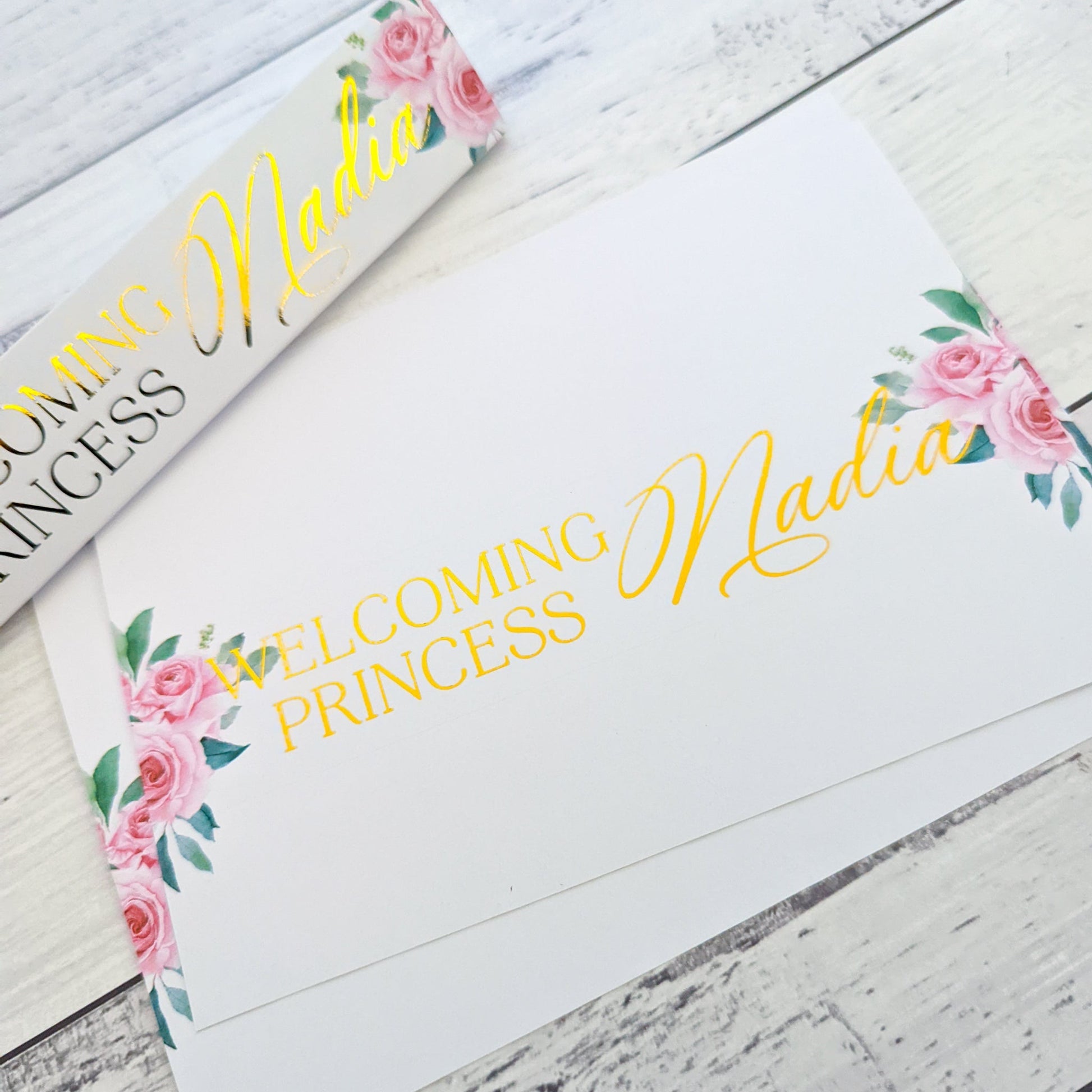 E&L Designs Baby Welcoming Toblerone Wrapper, Floral