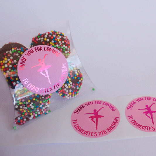 E&L Designs Ballerina Personalised Foil Stickers