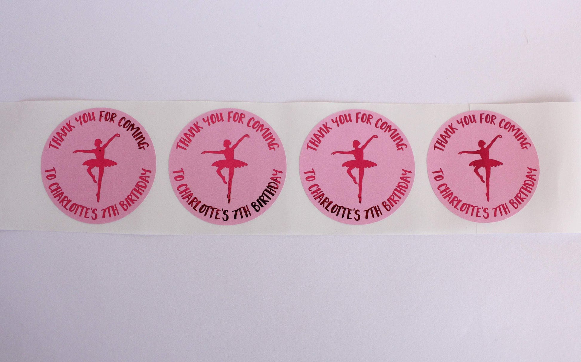 E&L Designs Ballerina Personalised Foil Stickers
