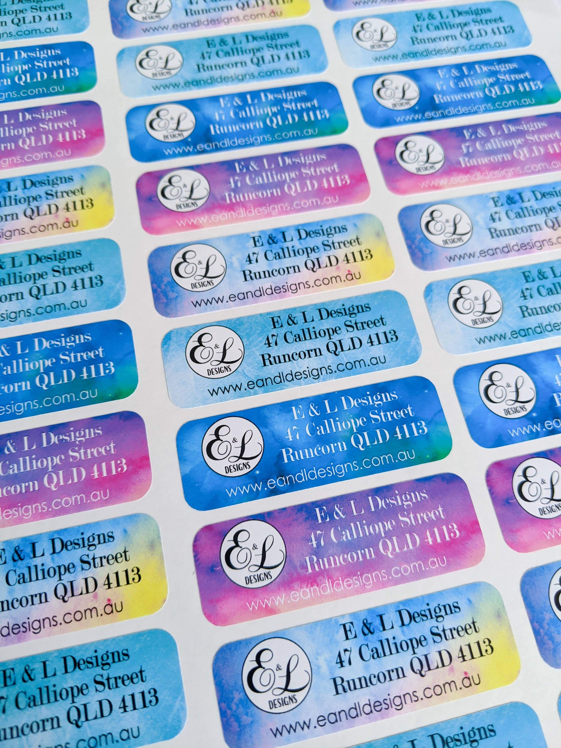 E&L Designs Business Return Address Labels