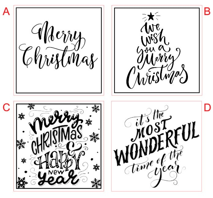 E&L Designs Christmas Candle Stickers
