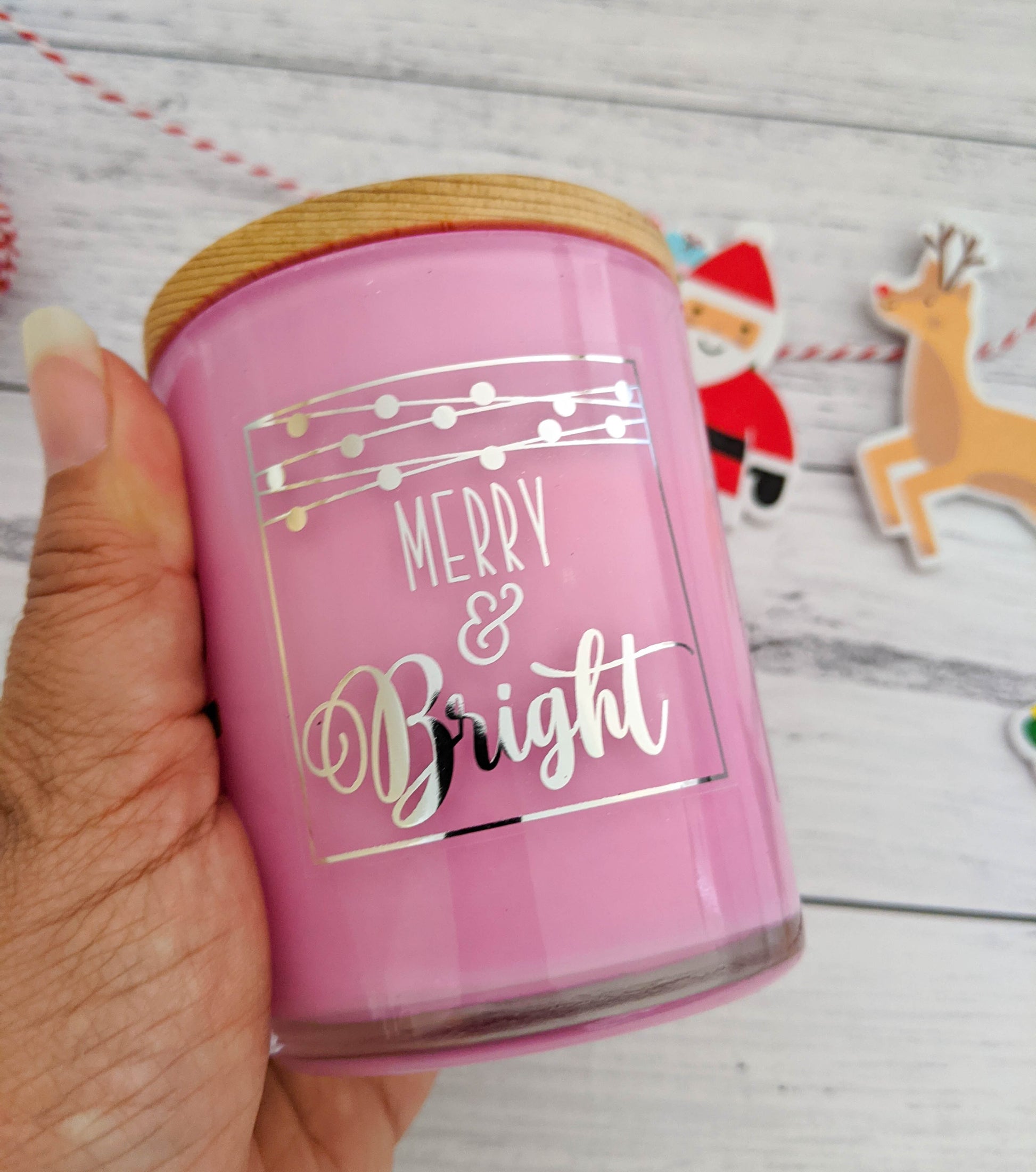 E&L Designs Christmas Candle Stickers - Set 2