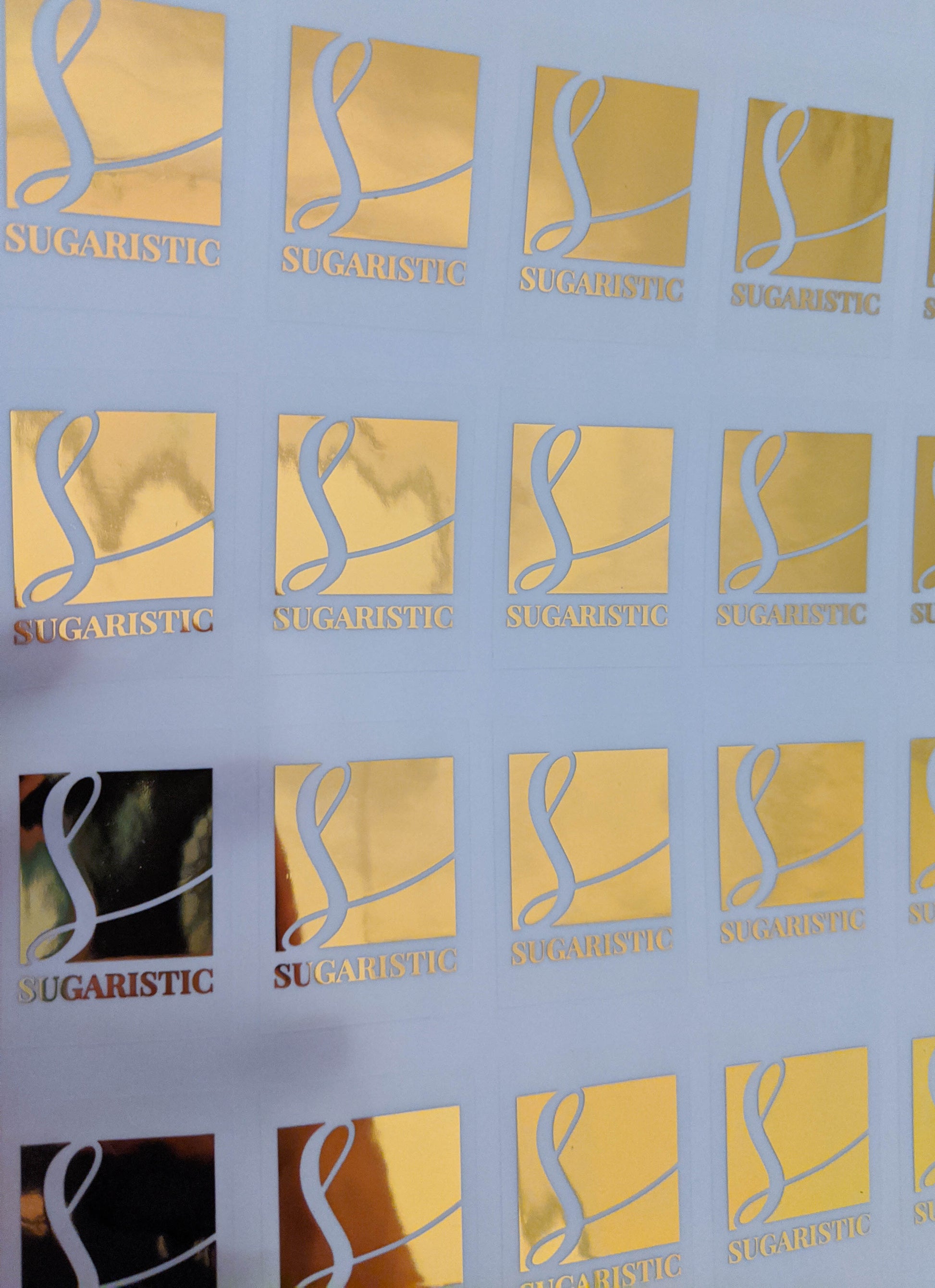 E&L Designs Clear Foil Logo Stickers