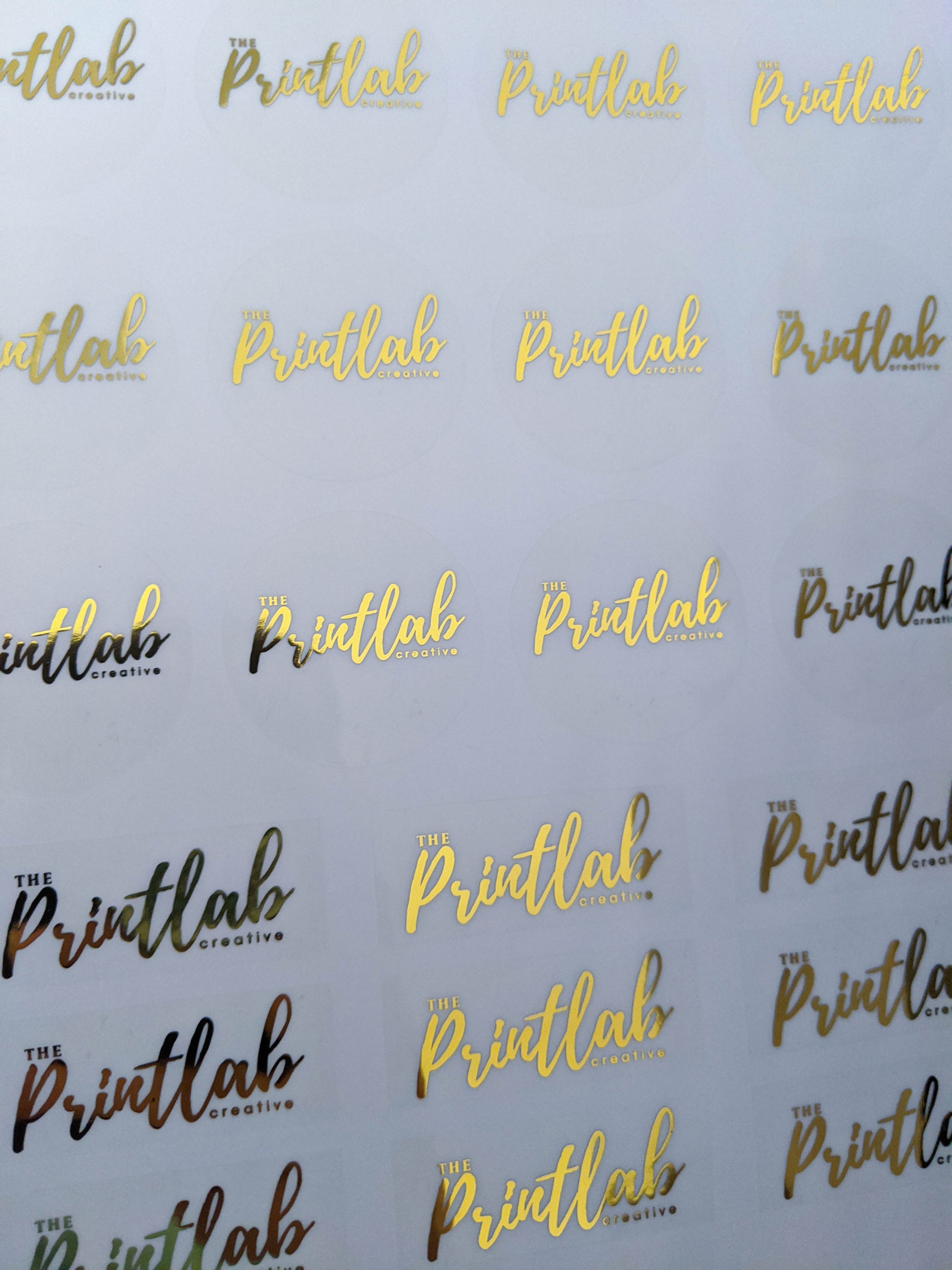 E&L Designs Clear Foil Logo Stickers