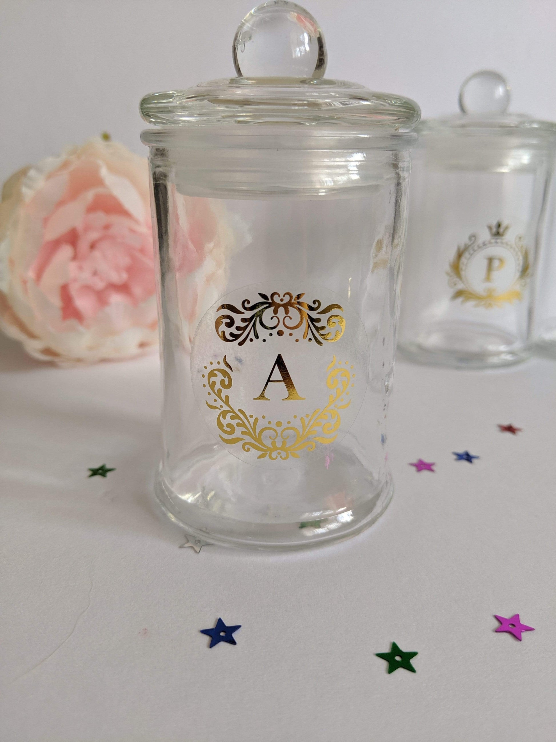 E&L Designs Clear Monogram Foil Stickers