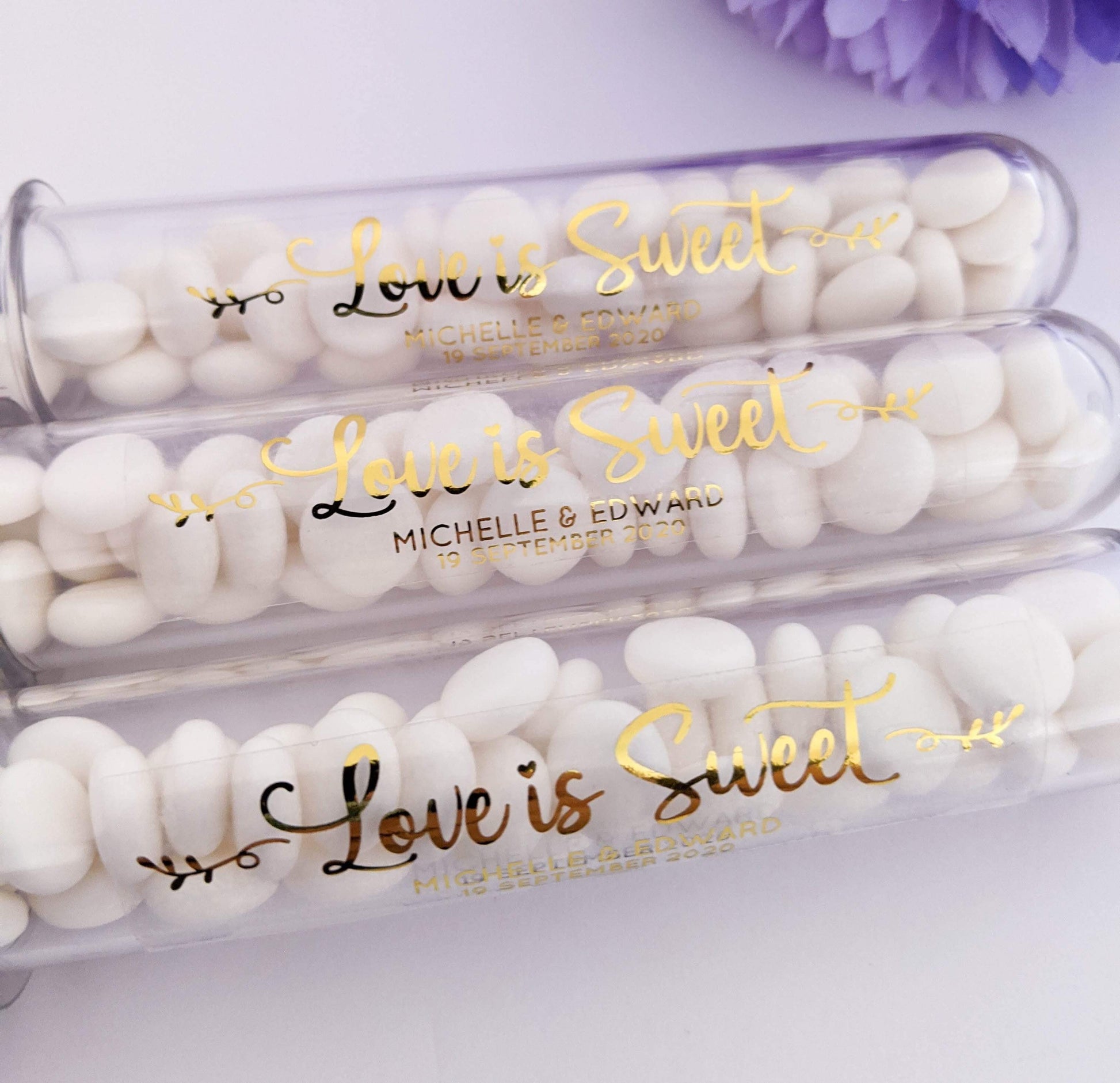 E&L Designs Clear Tube Stickers with Foil