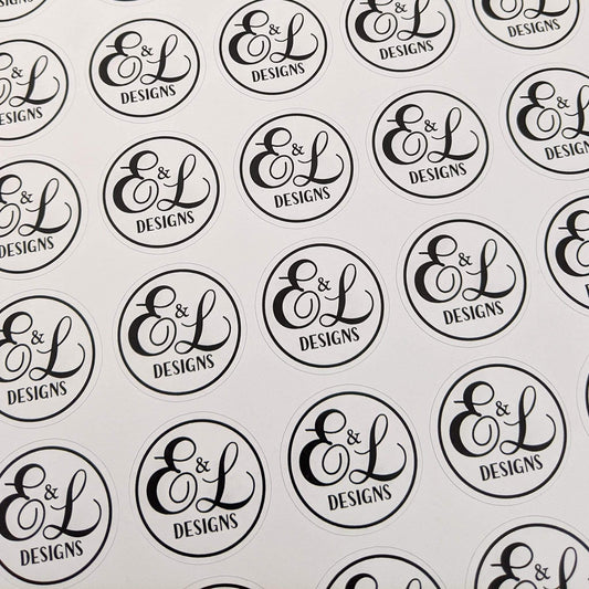 E&L Designs Printed Business Logo Stickers