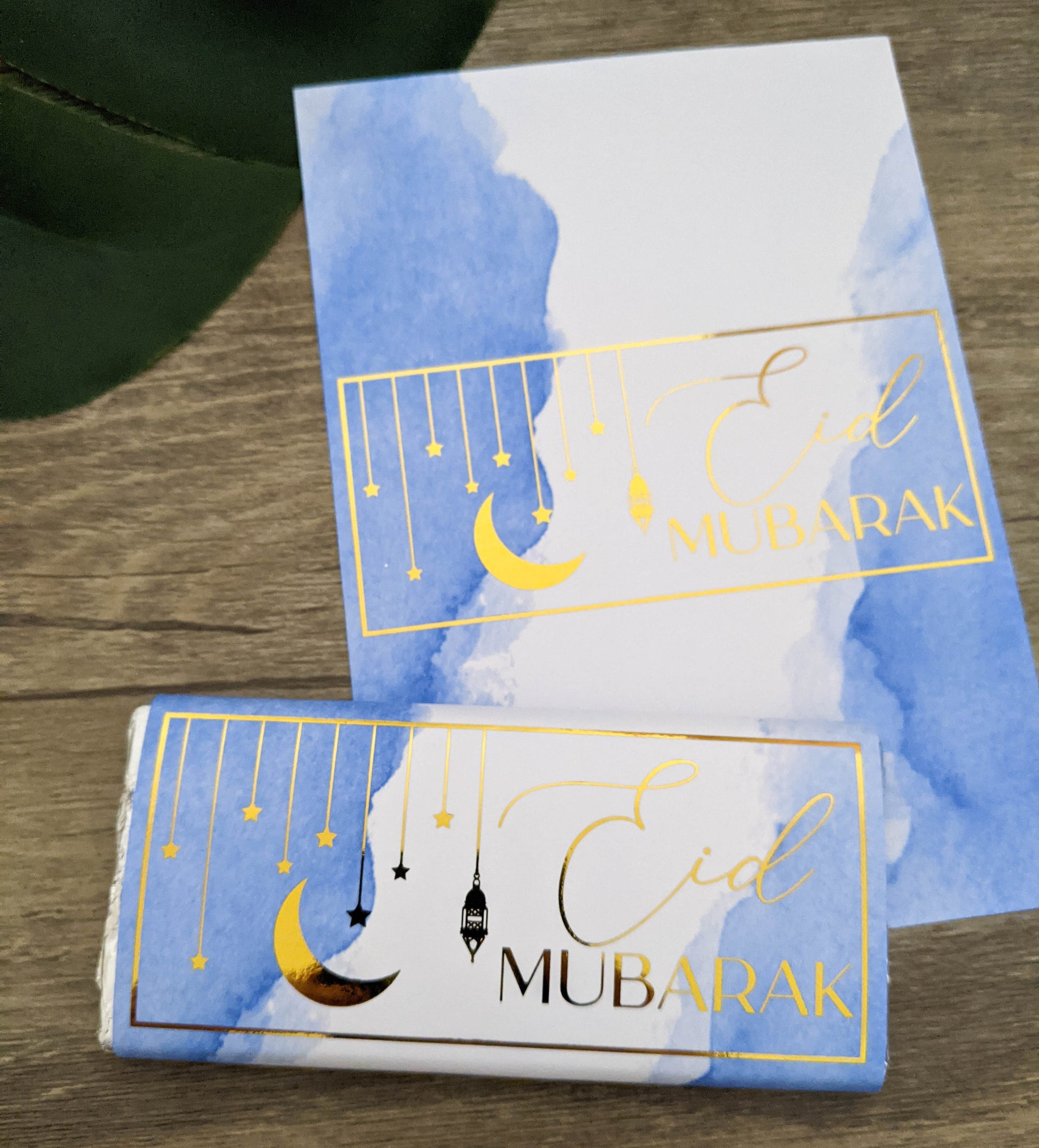 E&L Designs Colour Stars and Moon Eid Chocolate Wrappers, Set of 10