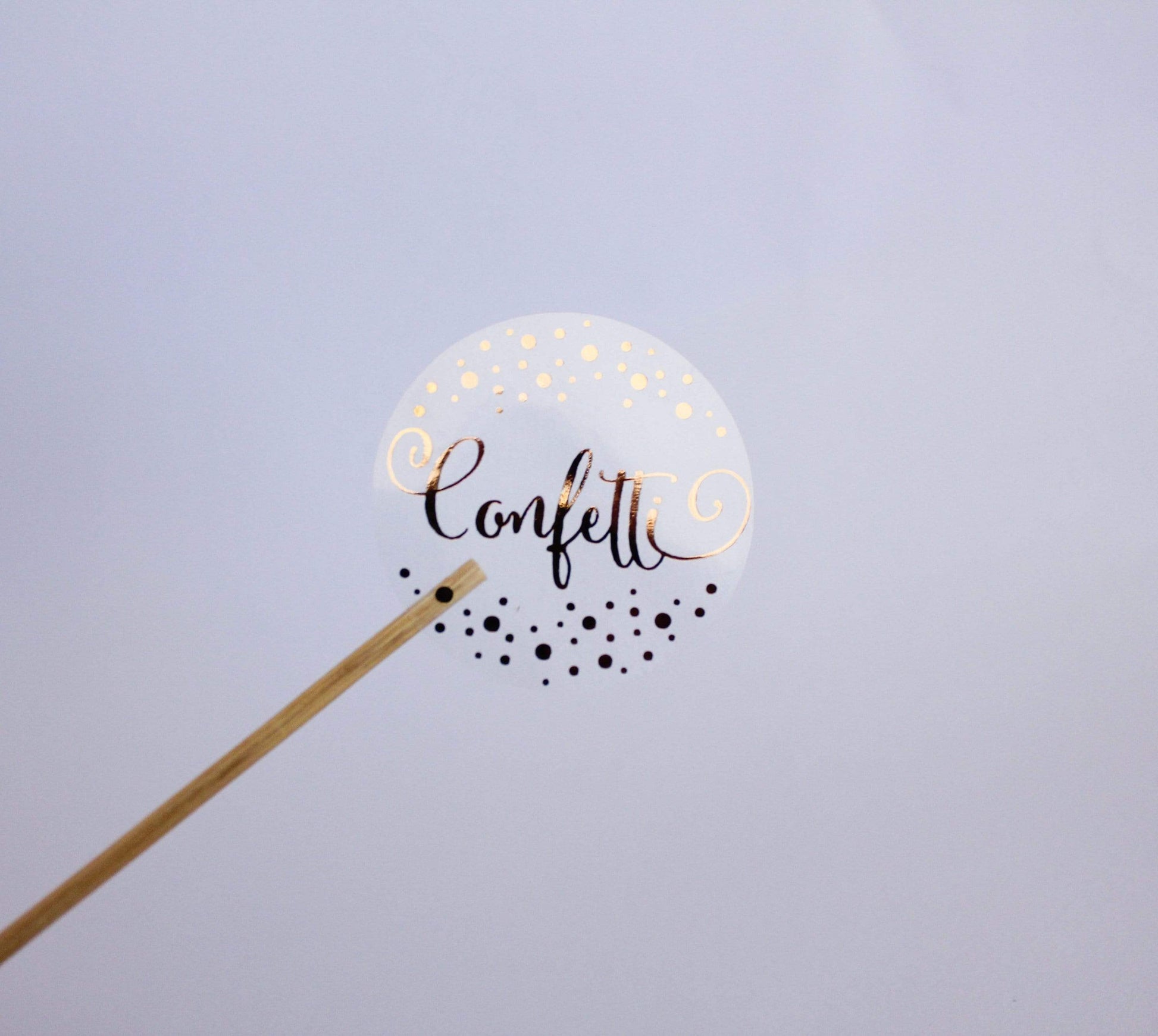 E&L Designs Confetti Clear Foil Stickers