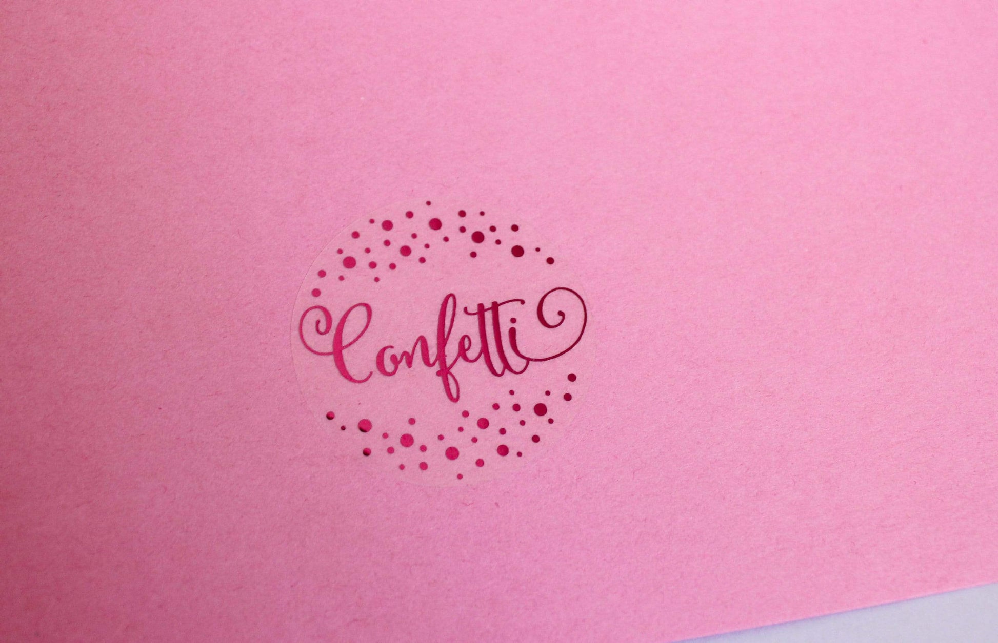 E&L Designs Confetti Clear Foil Stickers