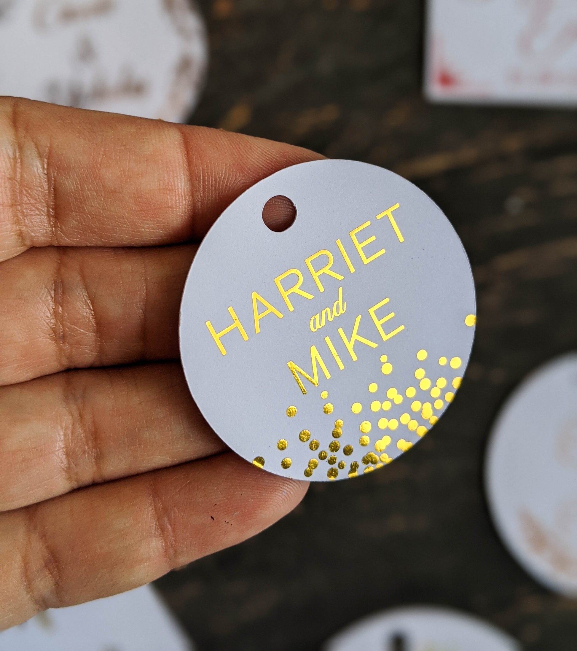 E&L Designs Confetti Tag Collection - Foil Gift Tags x10