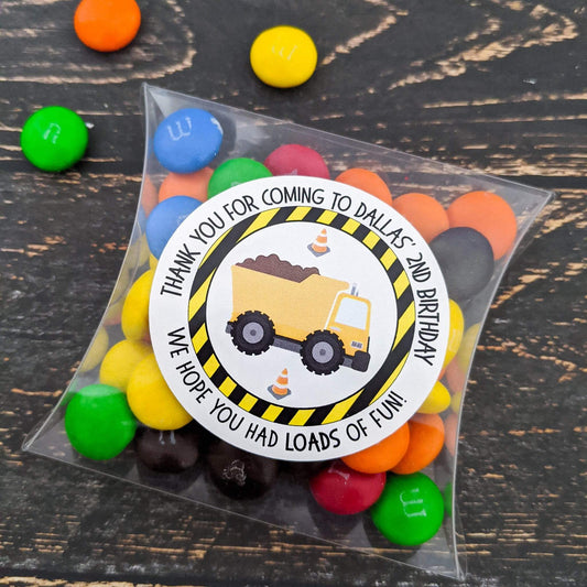E&L Designs Construction Party Stickers