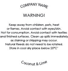 E&L Designs Diffuser Warning Stickers