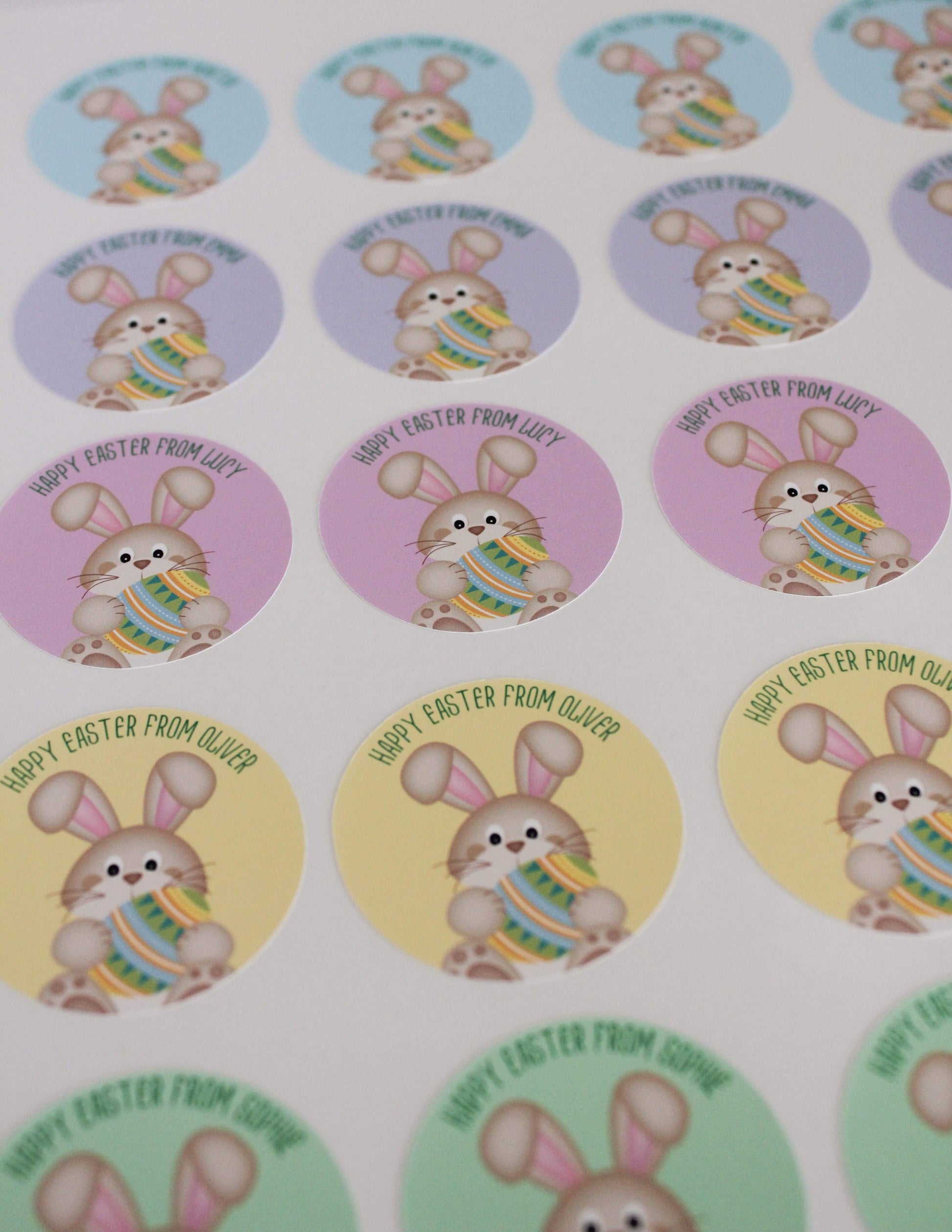 E&L Designs Easter Class Gift Stickers
