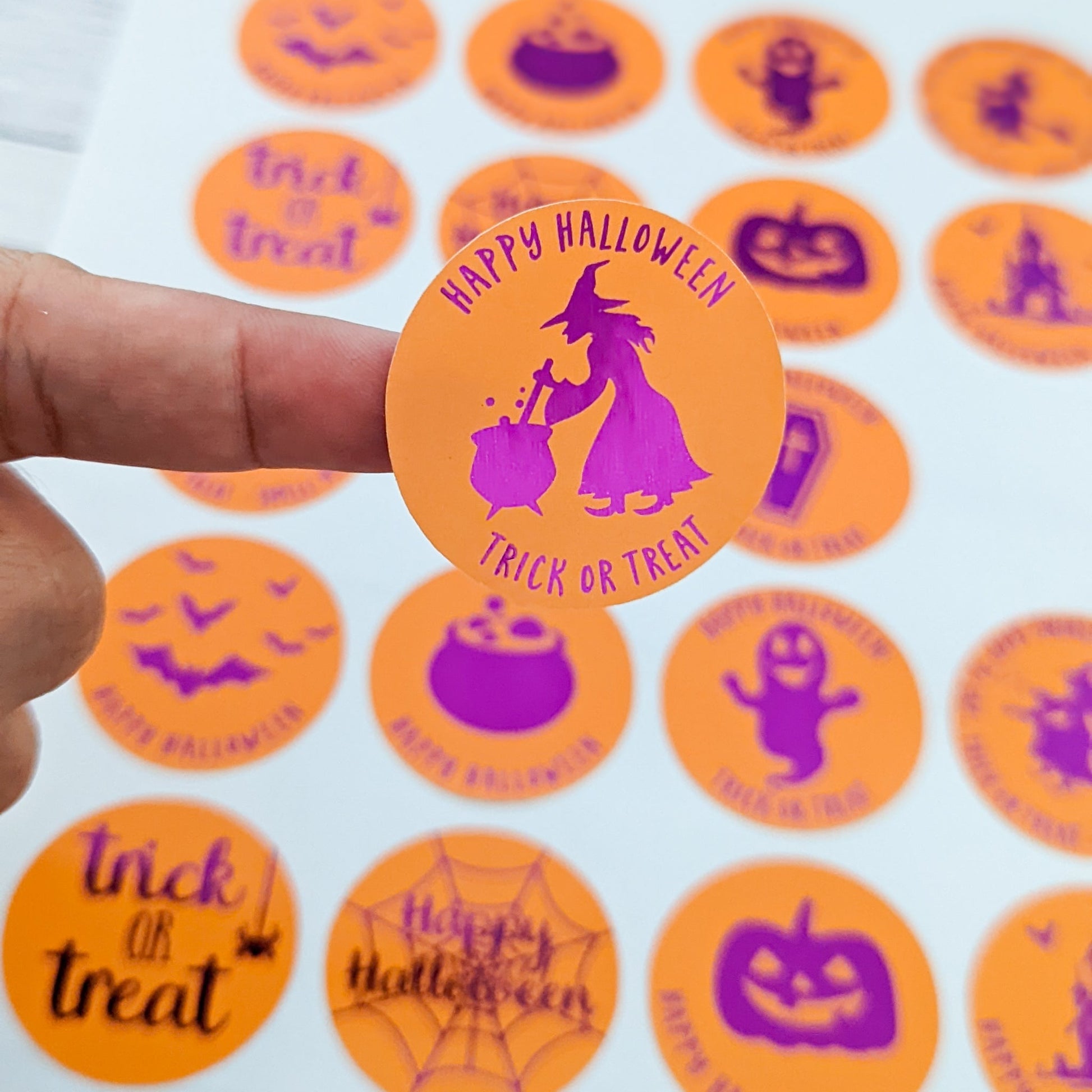 E&L Designs Foil Halloween Party Favour Stickers